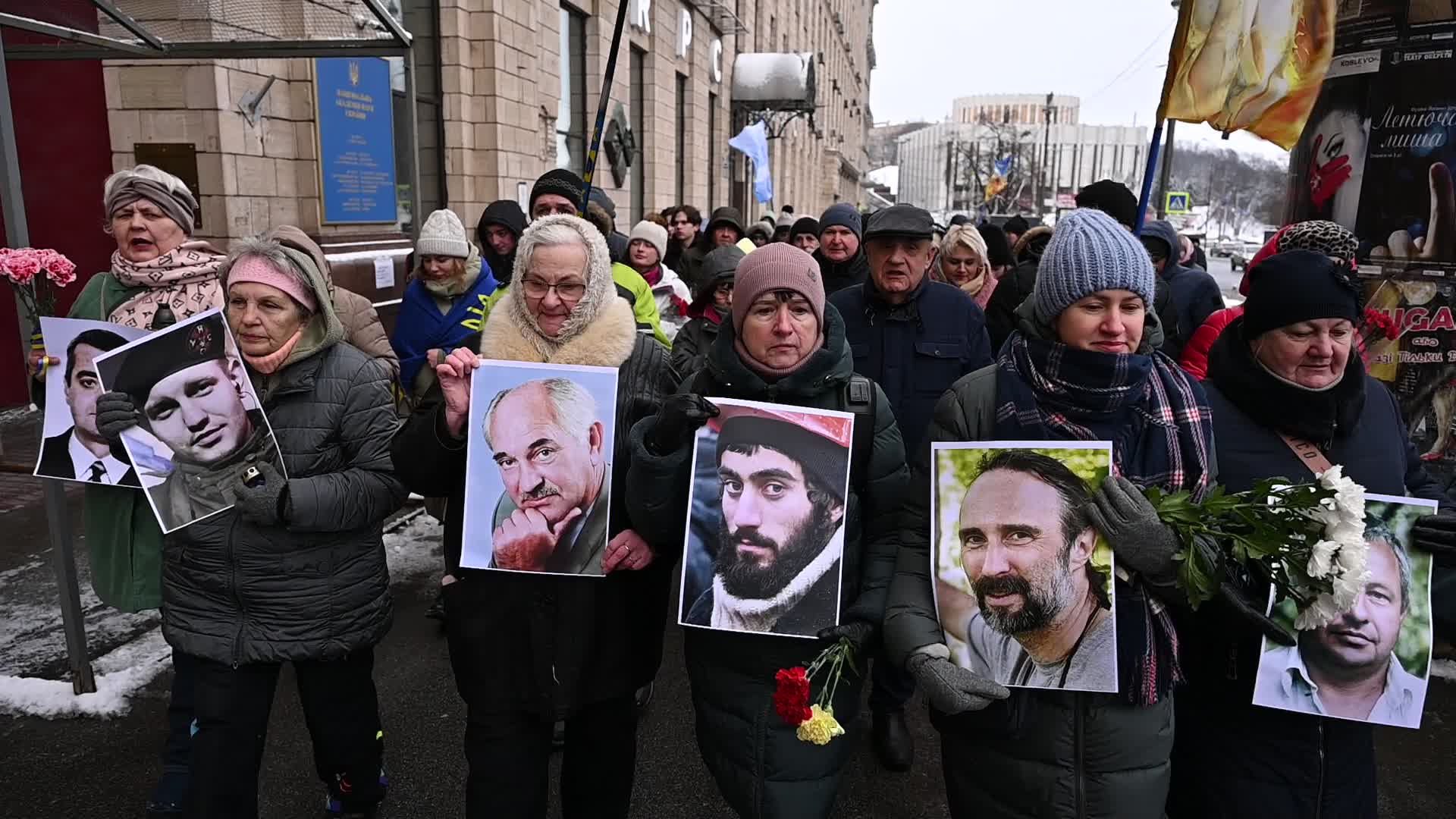 Ukrainians commemorate killed activists on the 10th anniversary of Euromaidan revolution in Kyiv, amid Russia's invasion of Ukraine
