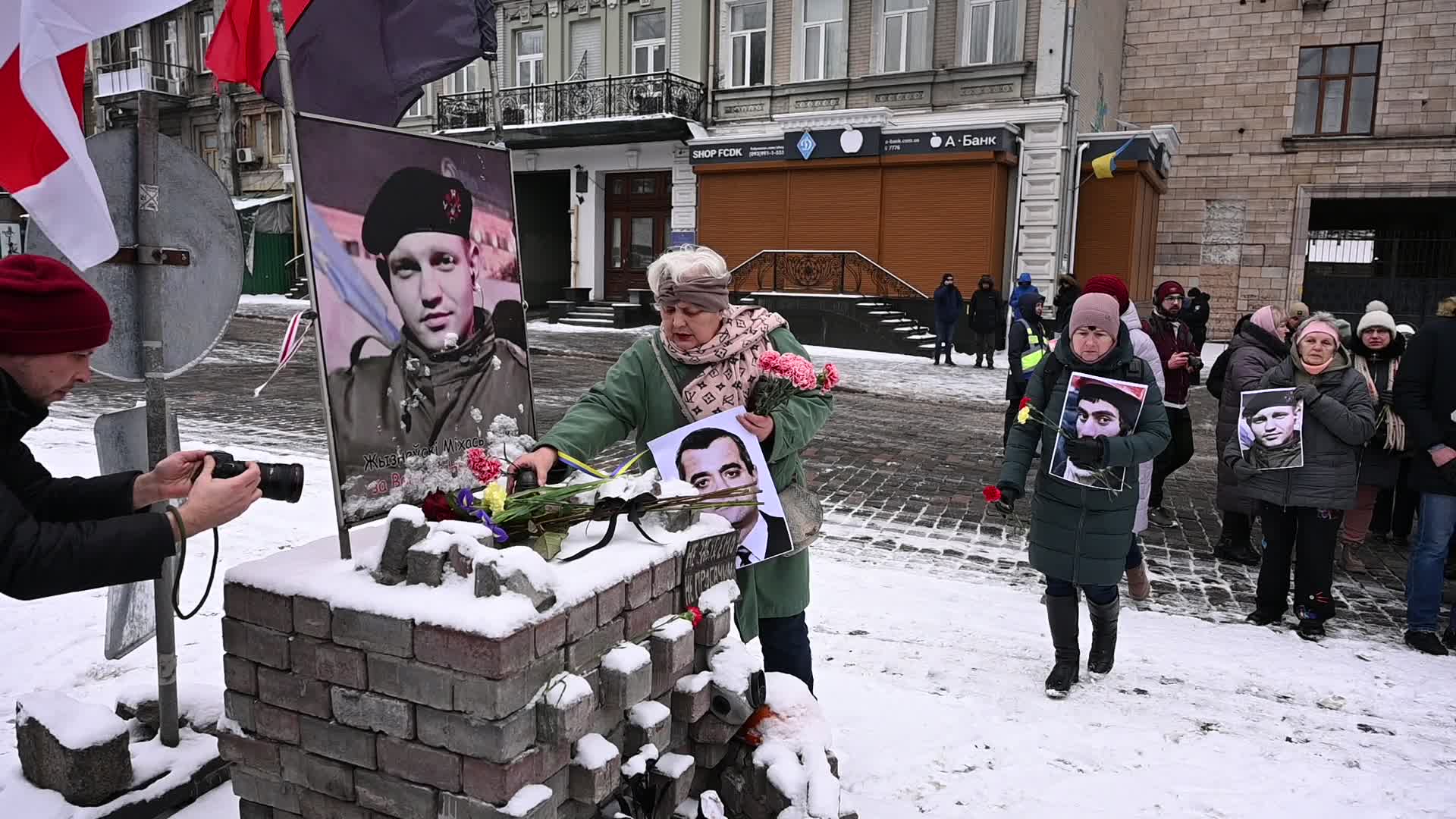 Ukrainians commemorate killed activists on the 10th anniversary of Euromaidan revolution in Kyiv, amid Russia's invasion of Ukraine
