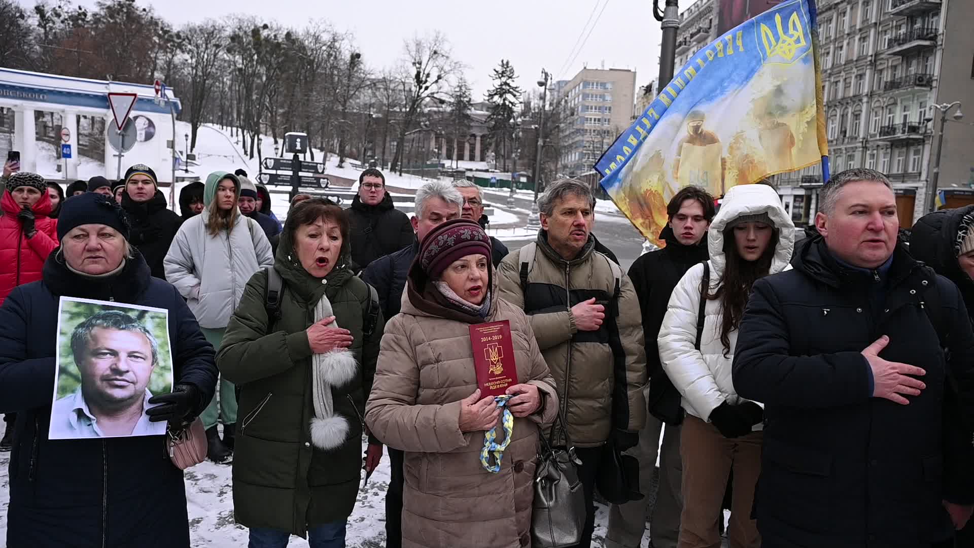 Ukrainians commemorate killed activists on the 10th anniversary of Euromaidan revolution in Kyiv, amid Russia's invasion of Ukraine
