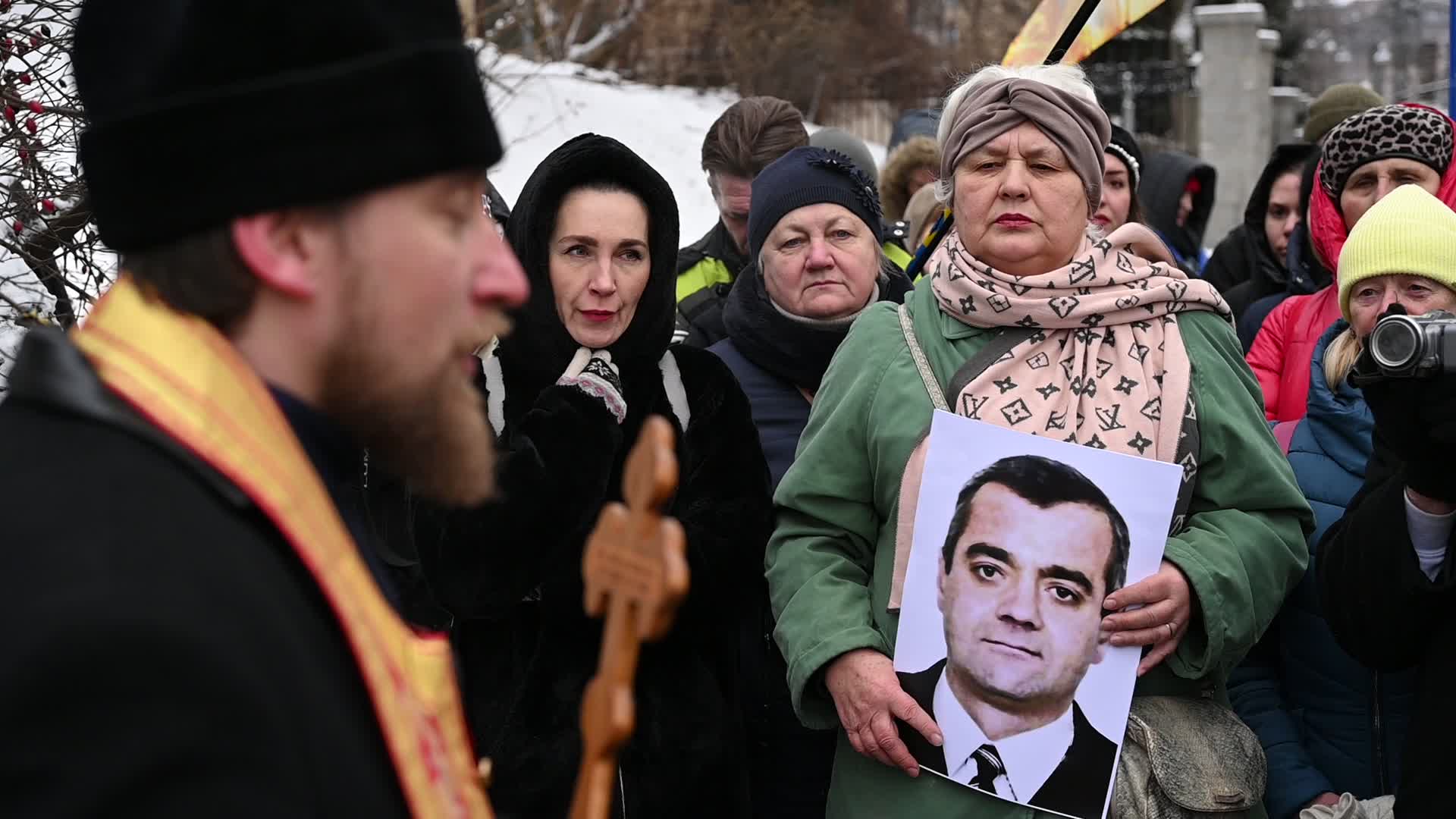 Ukrainians commemorate killed activists on the 10th anniversary of Euromaidan revolution in Kyiv, amid Russia's invasion of Ukraine
