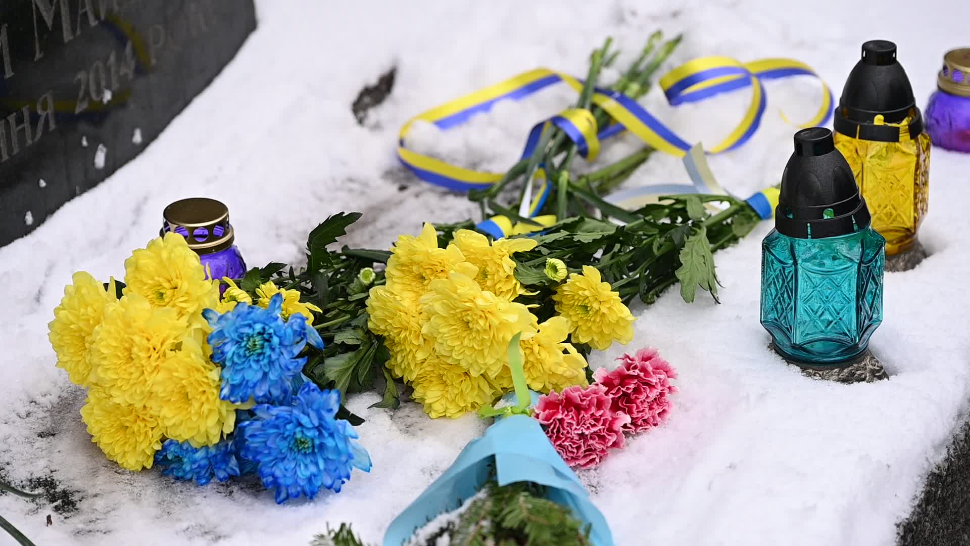 Ukrainians commemorate killed activists on the 10th anniversary of Euromaidan revolution in Kyiv, amid Russia's invasion of Ukraine
