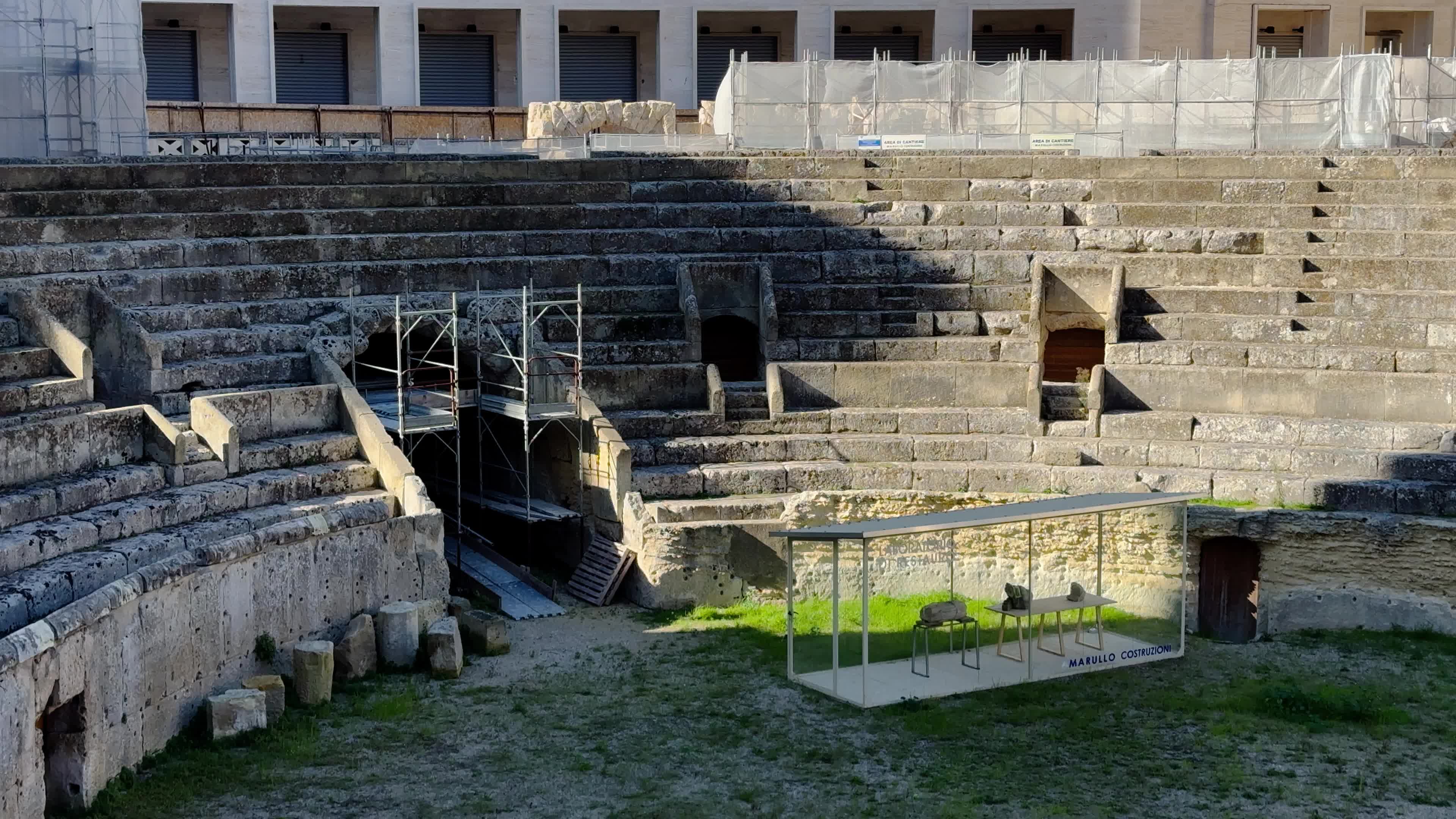 The Roman amphitheater in Lecce