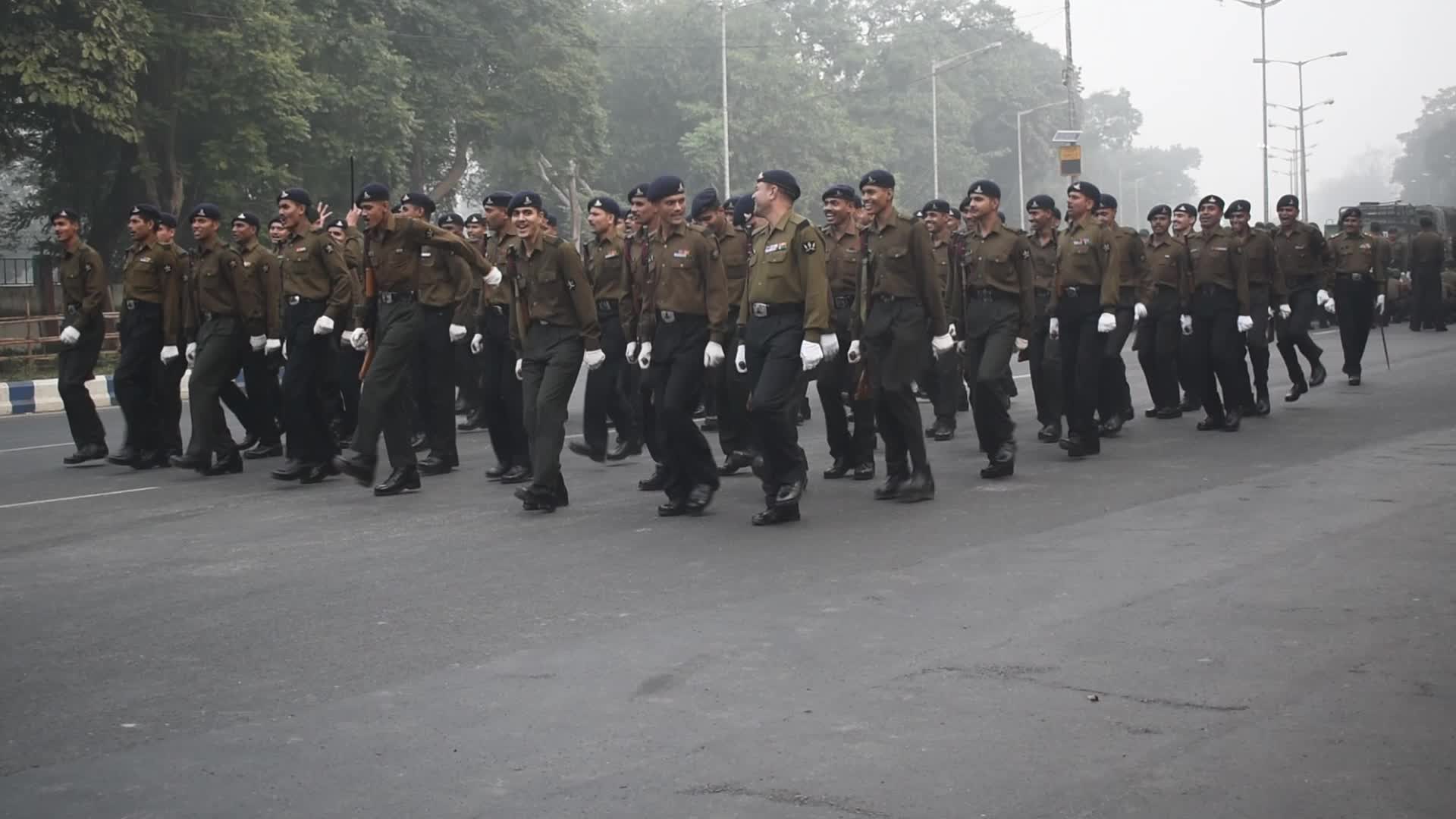 Republic Day preparation in Kolkata, India