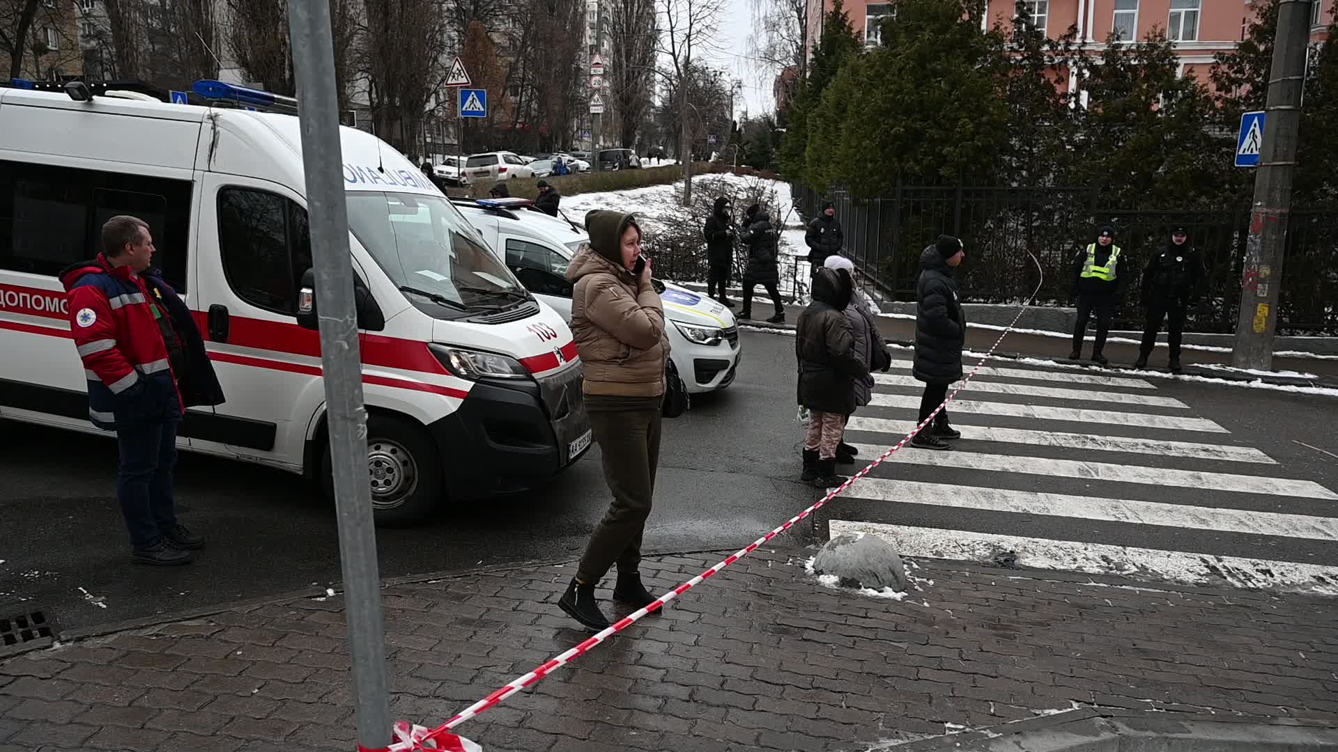 At least 22 people injured in air strikes in Kyiv, amid Russian invasion of Ukraine.
