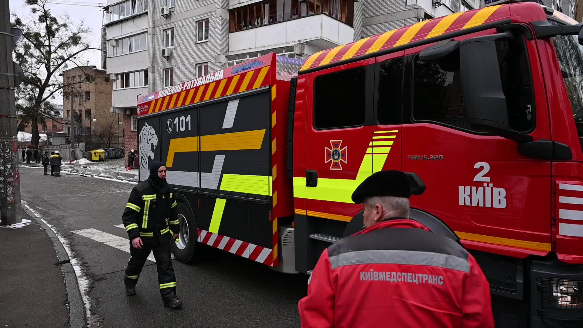 At least 22 people injured in air strikes in Kyiv, amid Russian invasion of Ukraine.