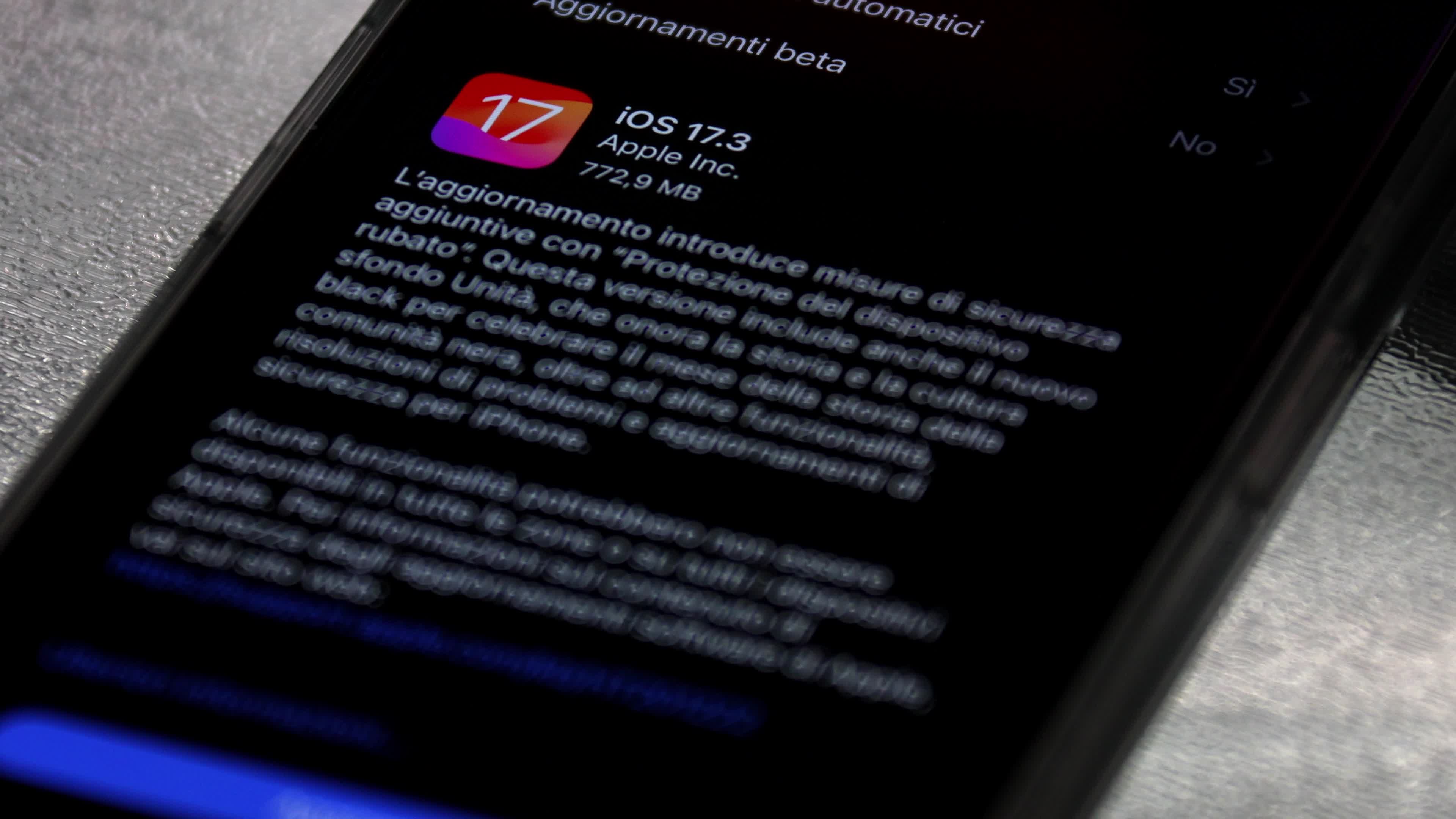 Apple Release iOS 17.3