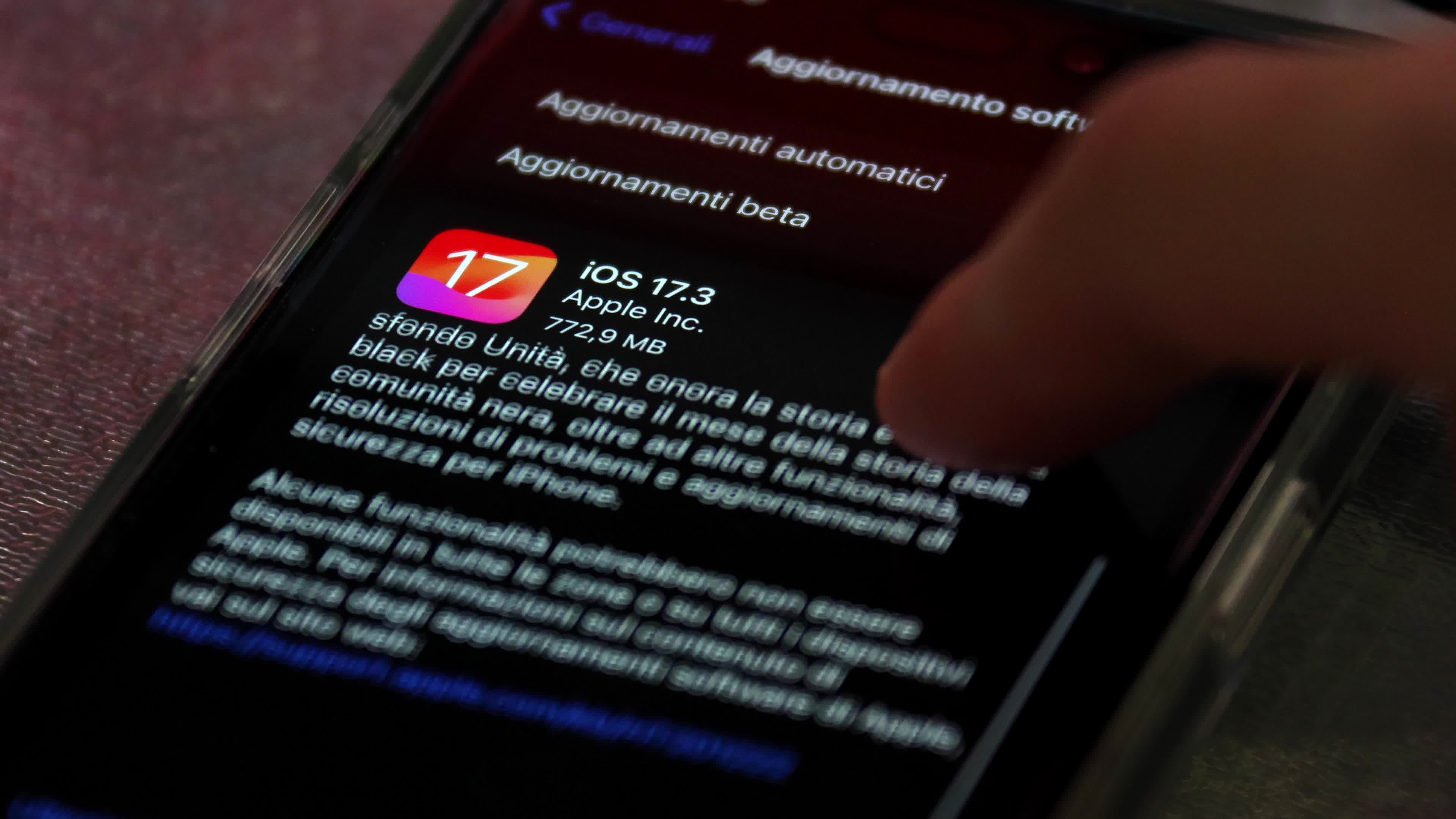Apple Release iOS 17.3