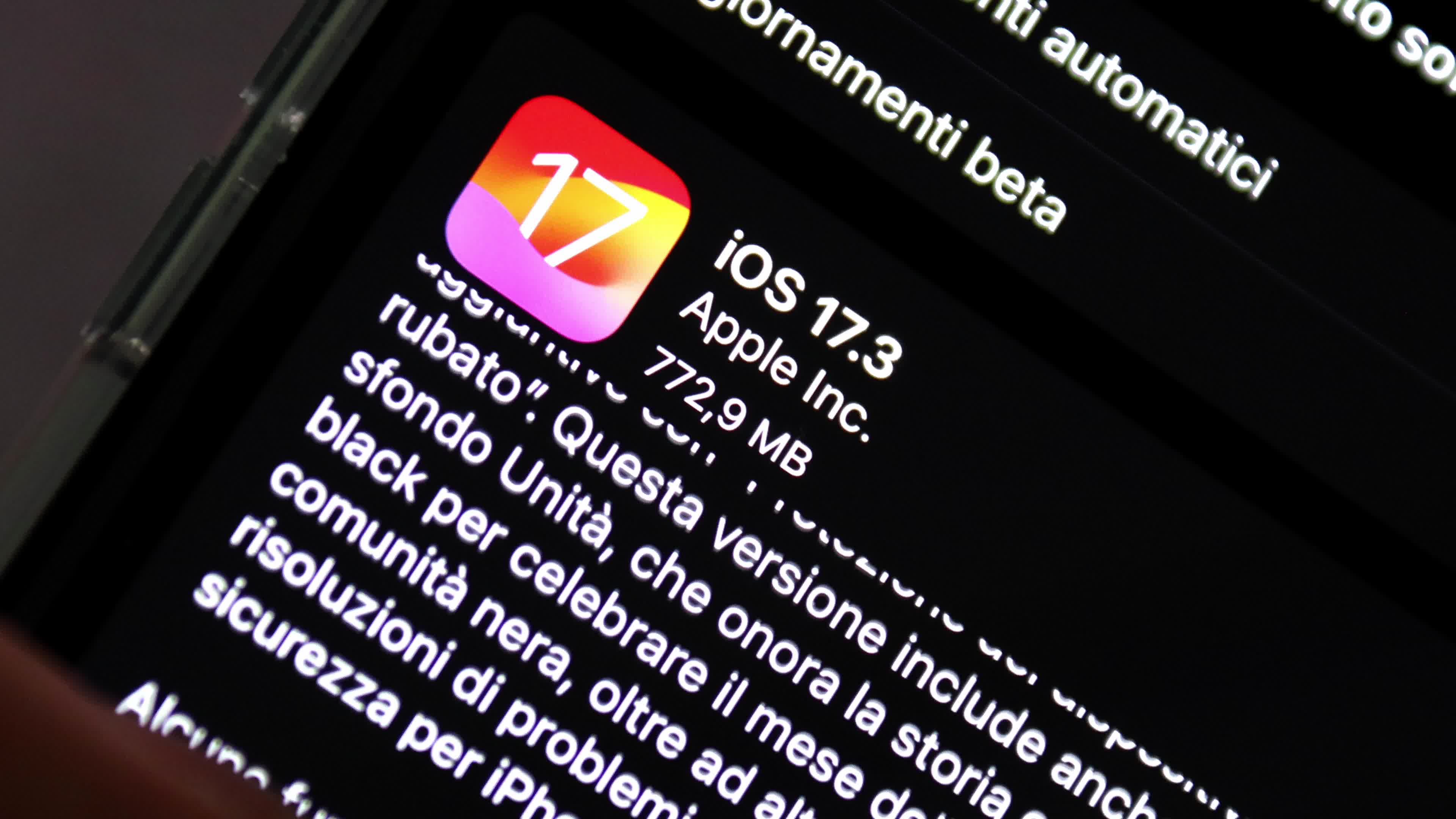 Apple Release iOS 17.3
