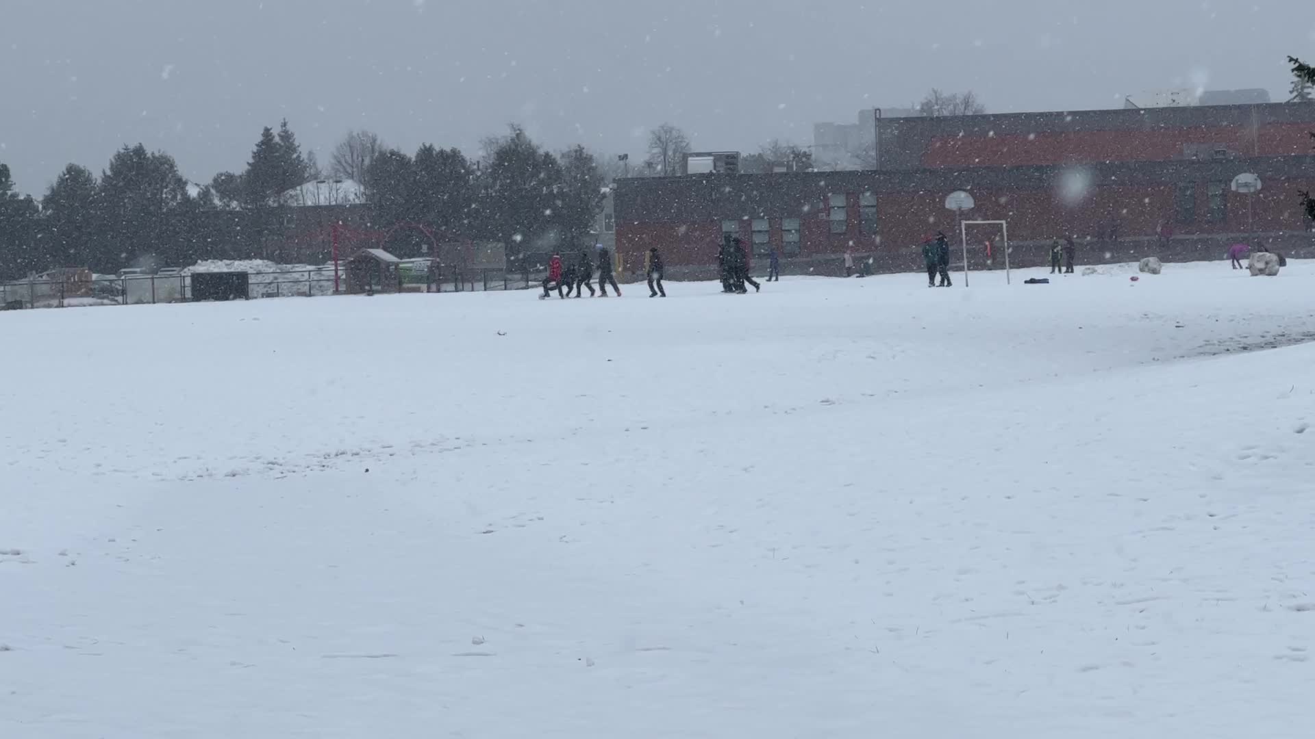 Snowstorm in Toronto, Canada