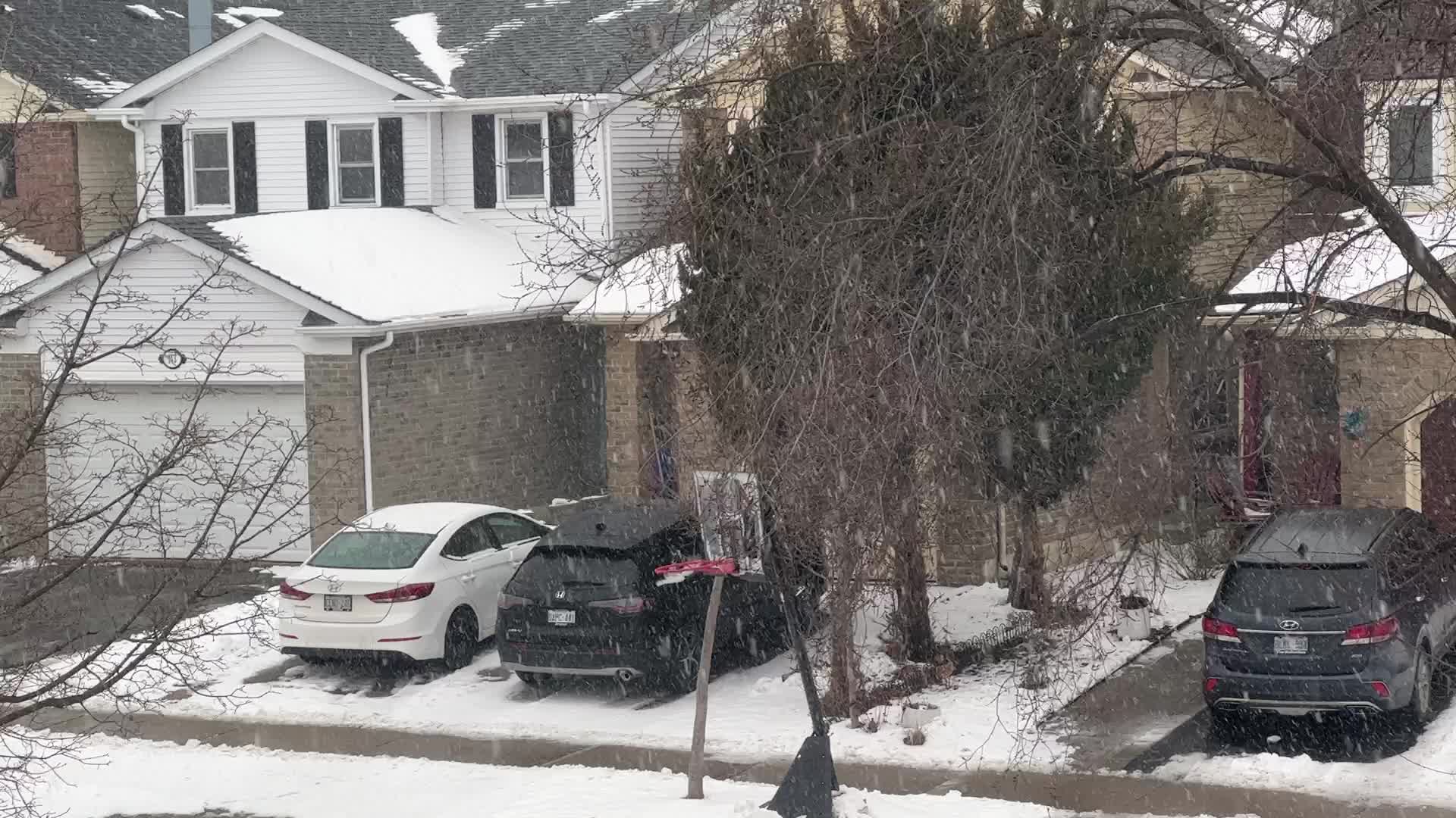 Snowstorm in Toronto, Canada