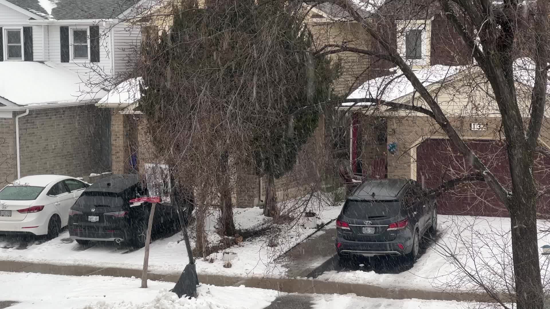 Snowstorm in Toronto, Canada