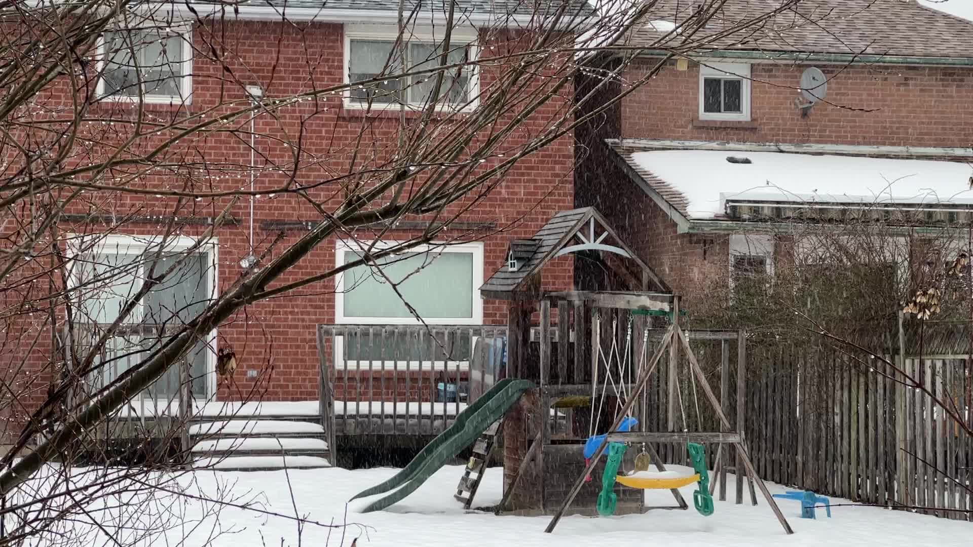 Snowstorm in Toronto, Canada