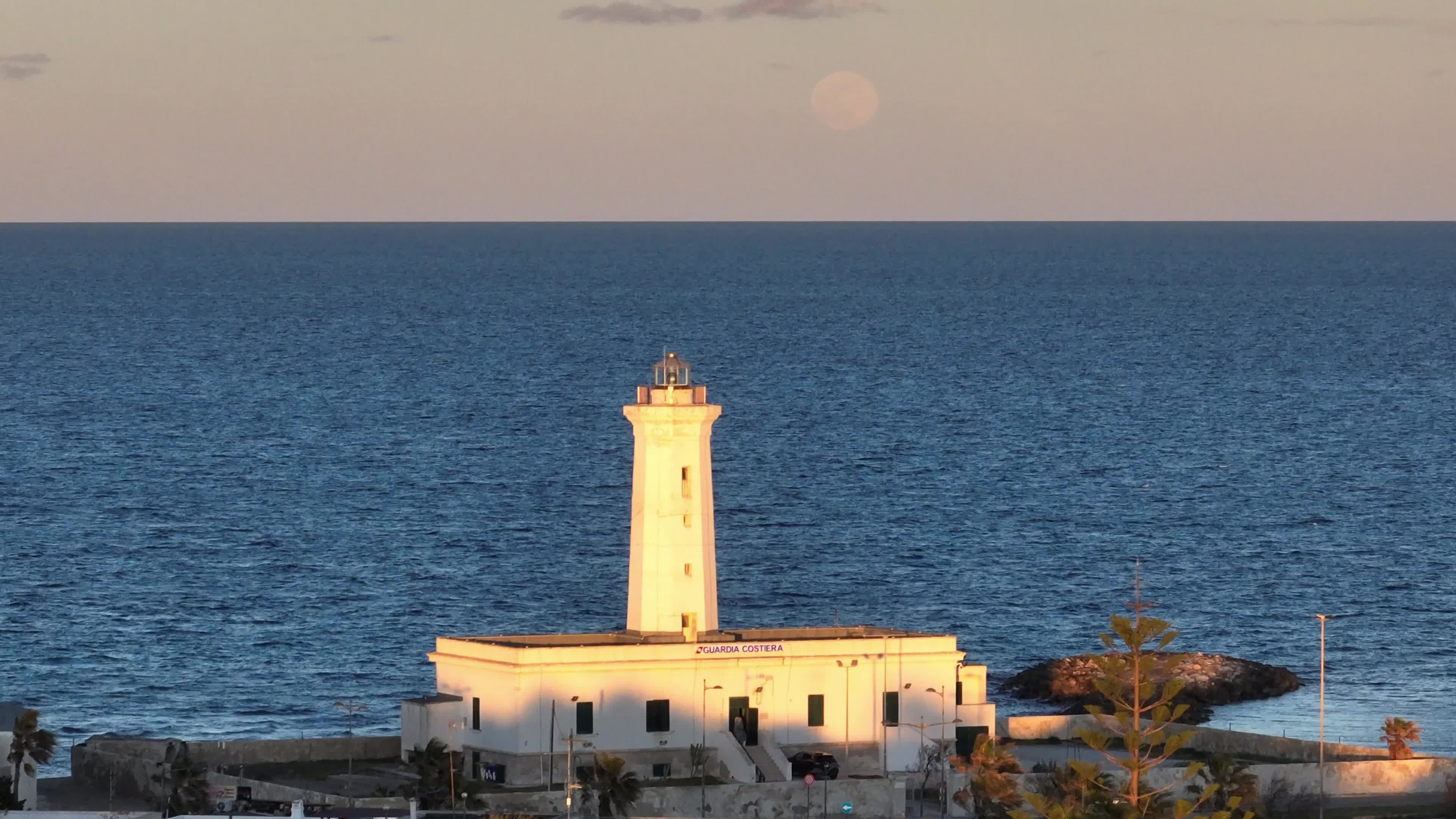 Wolf Moon In San Cataldo, Italy