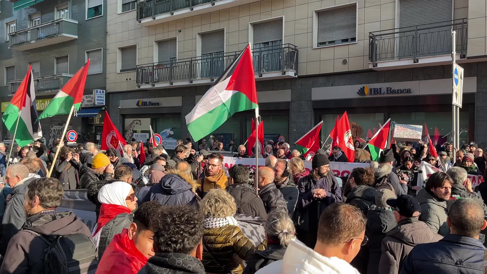 The demonstrations in support of Palestine despite government bans on the International Holocaust Remembrance Day in Milan