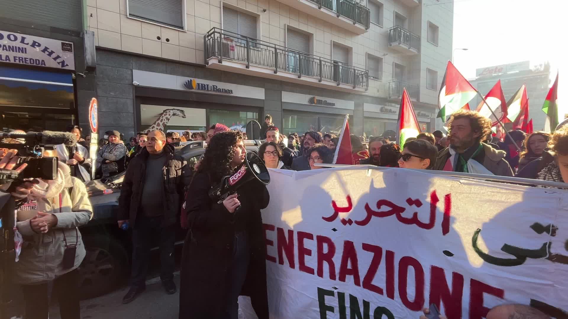 The demonstrations in support of Palestine despite government bans on the International Holocaust Remembrance Day in Milan