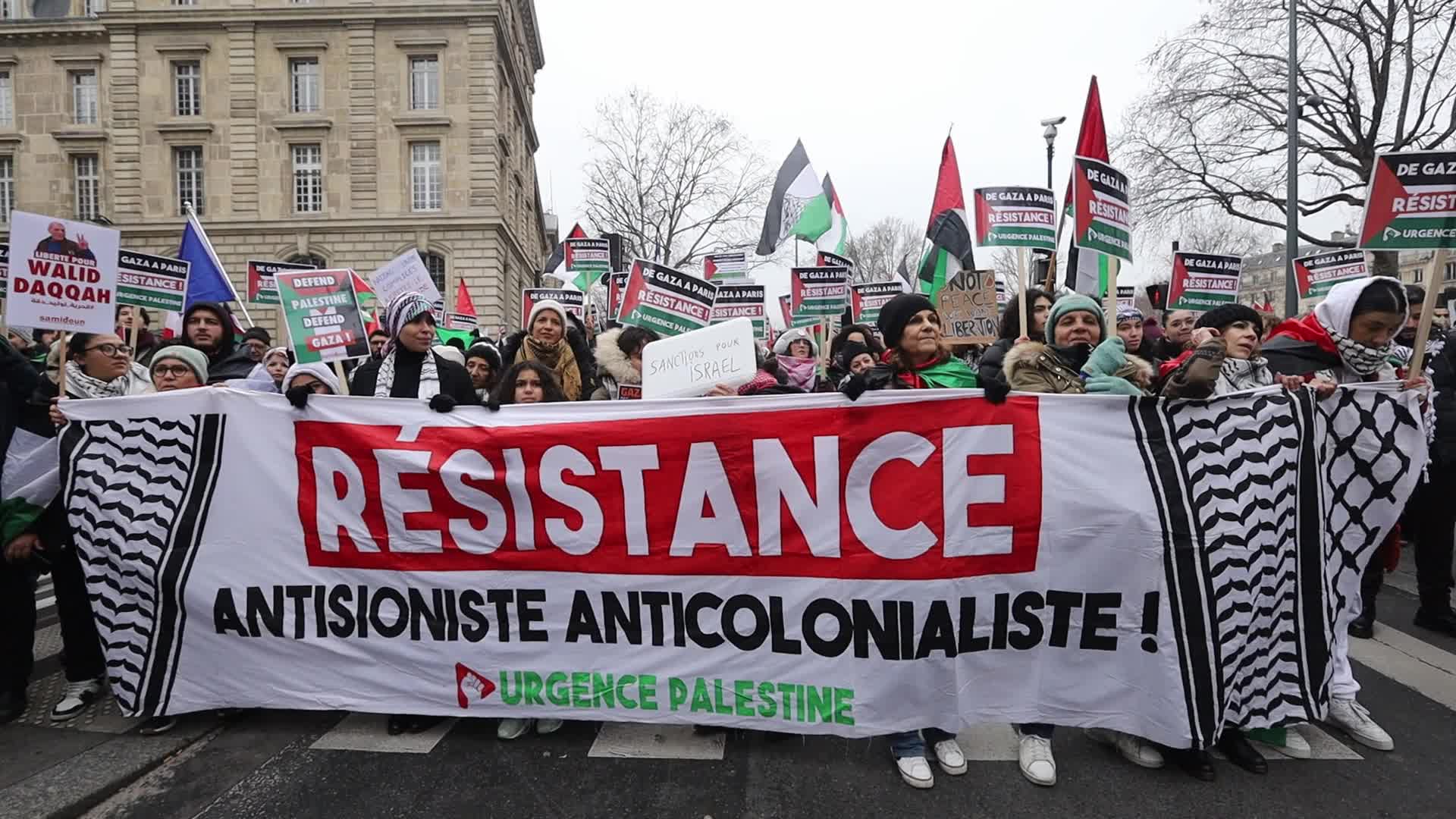 Global action for Palestine in Paris