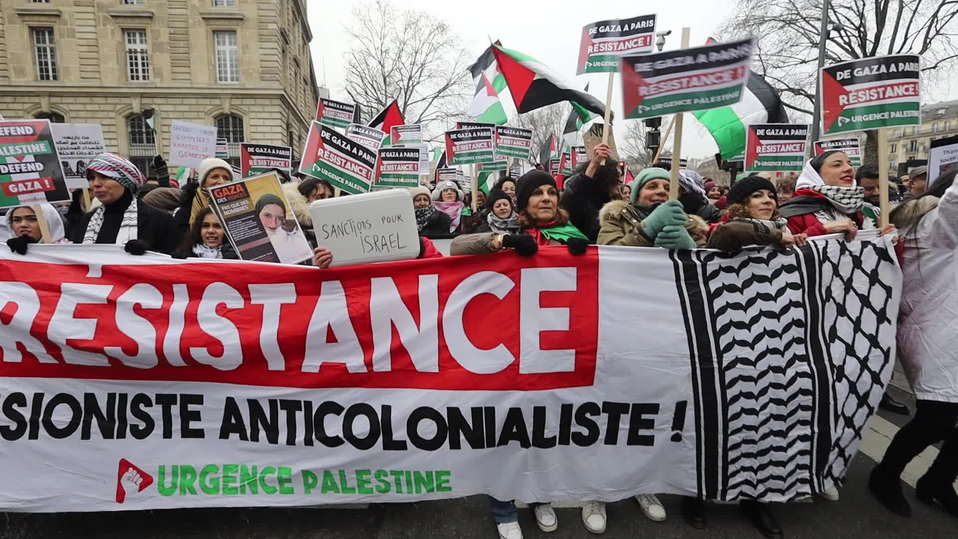 Global action for Palestine in Paris