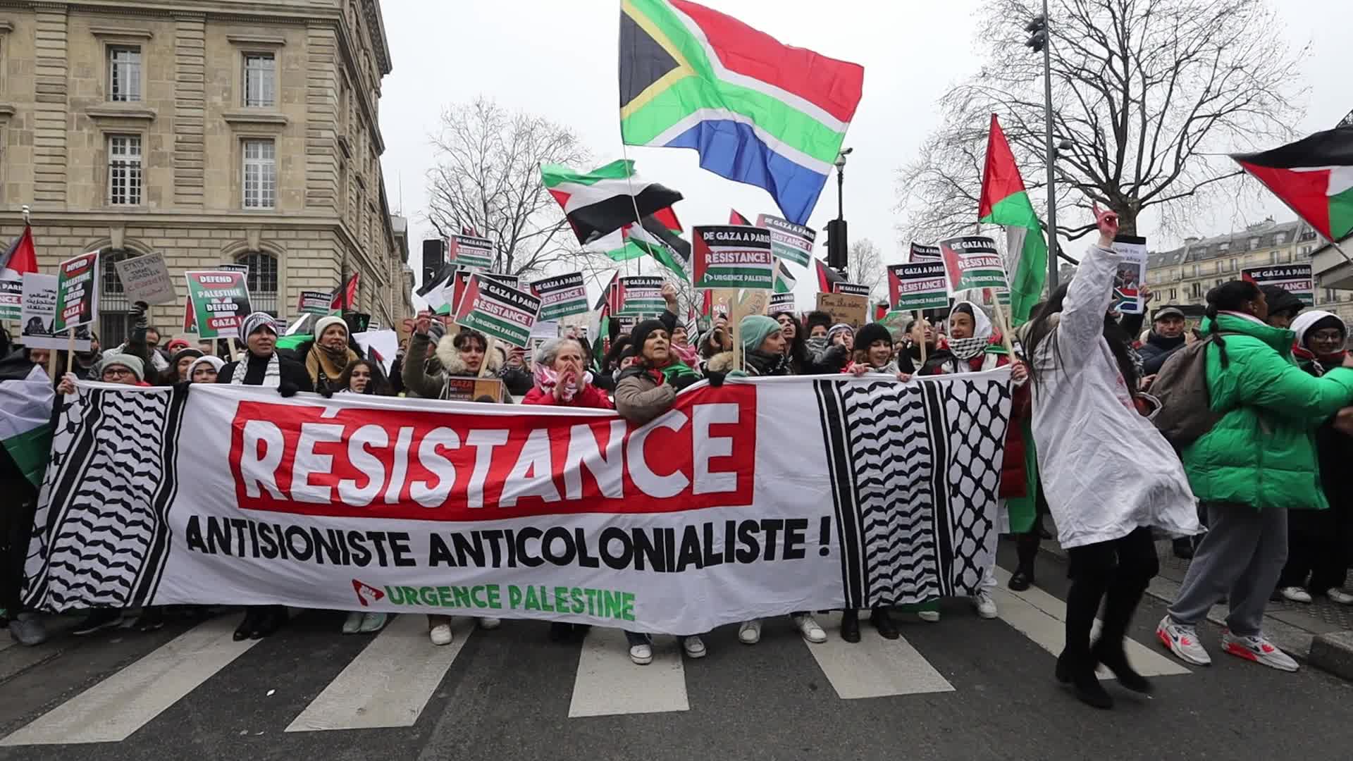 Global action for Palestine in Paris