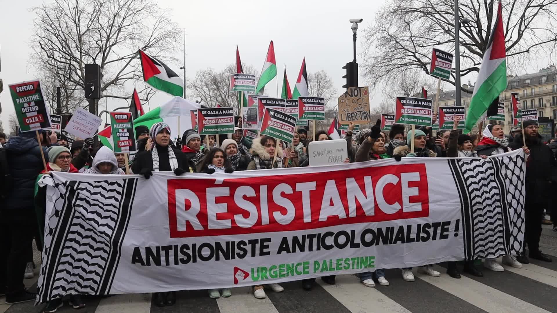 Global action for Palestine in Paris