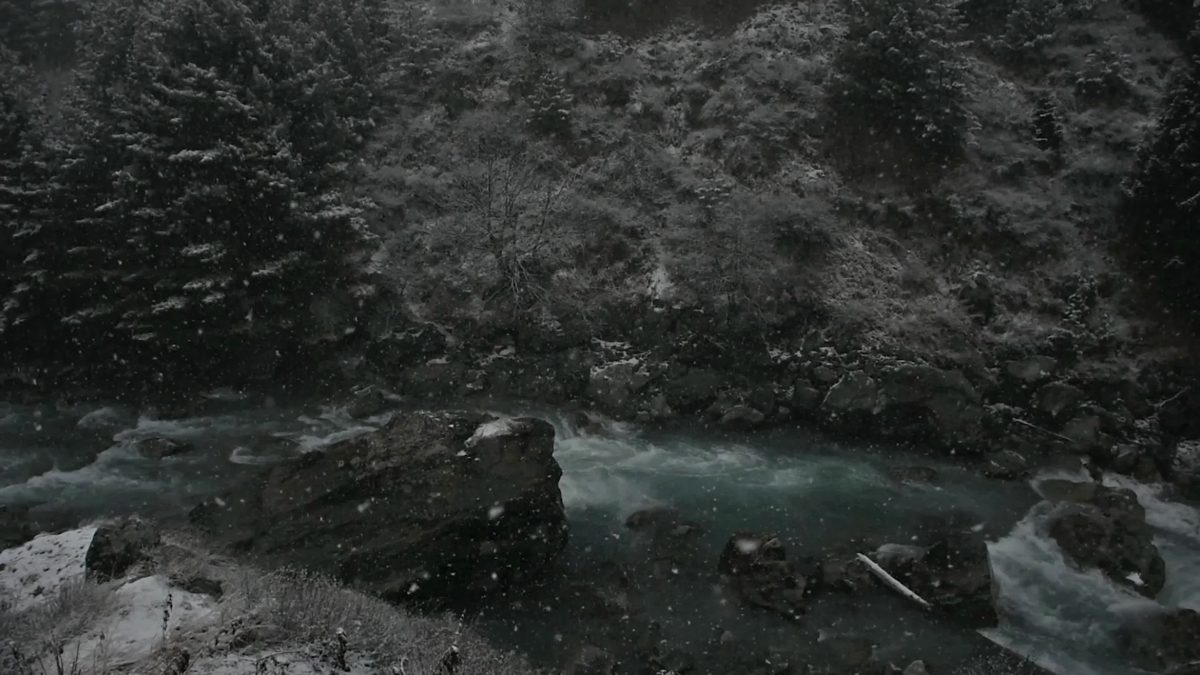 Snowfall After Two Months Of Dry Weather In Kashmir