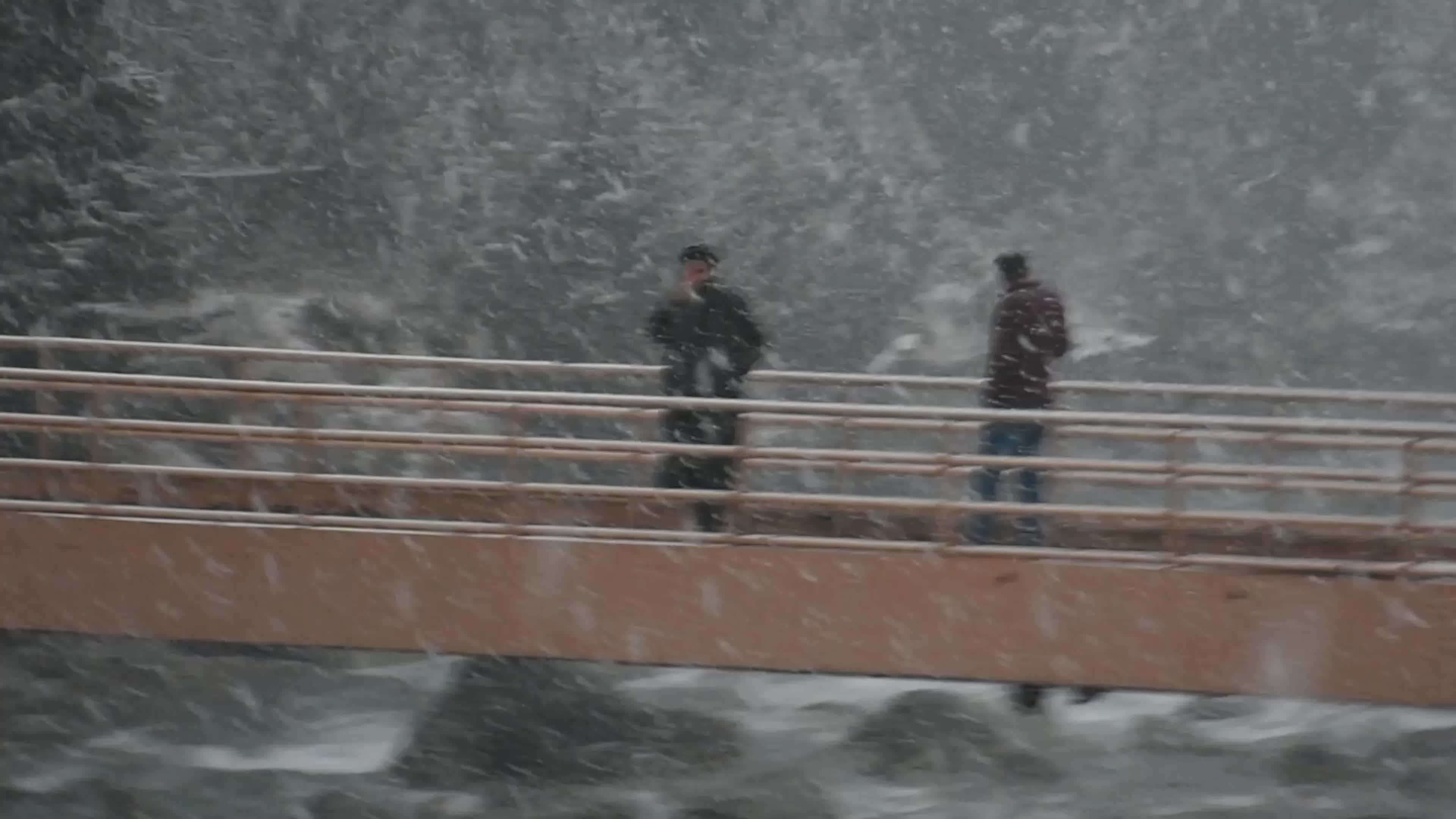 Snowfall After Two Months Of Dry Weather In Kashmir