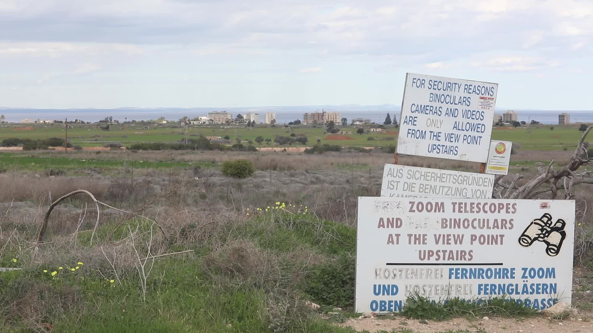 Cyprus, Varosha as seen from Derynia