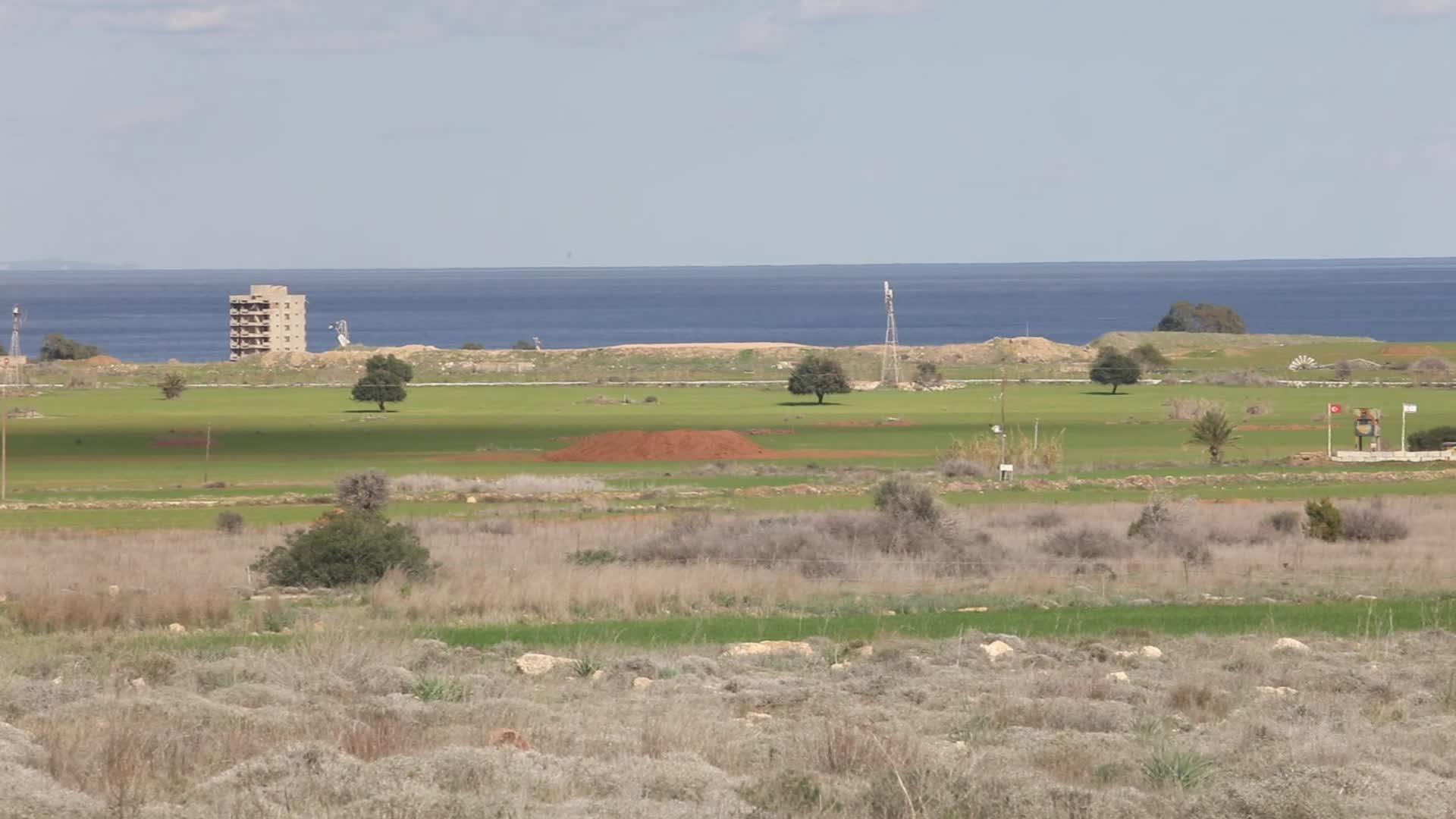 Cyprus, Varosha as seen from Derynia