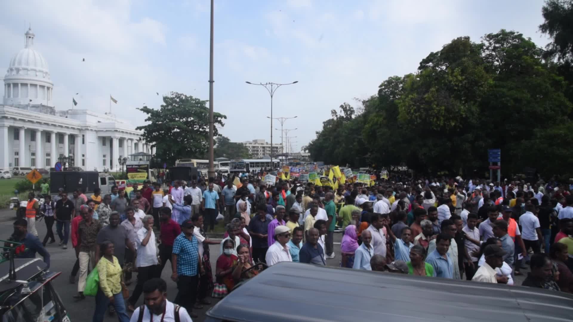 Protest In Colombo Against High Taxes and Hikes In Fuel And Energy Prices