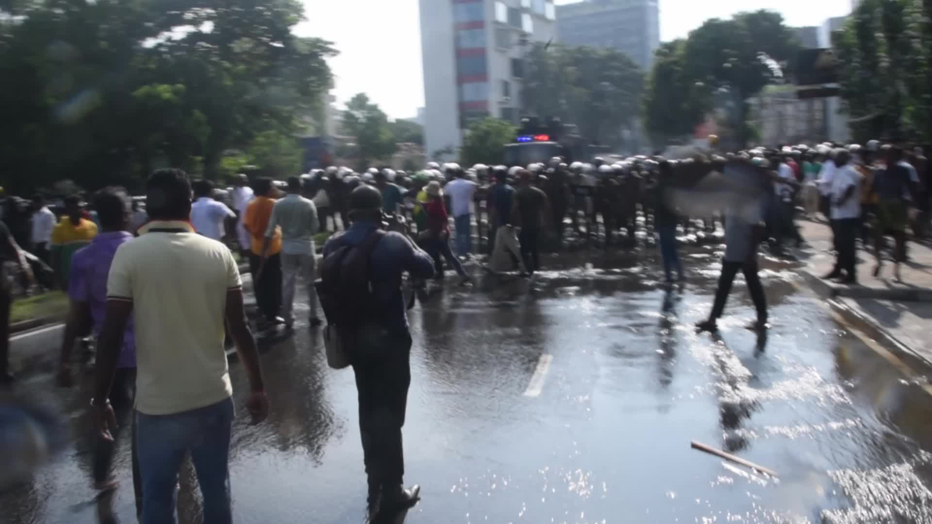 Protest In Colombo Against High Taxes and Hikes In Fuel And Energy Prices