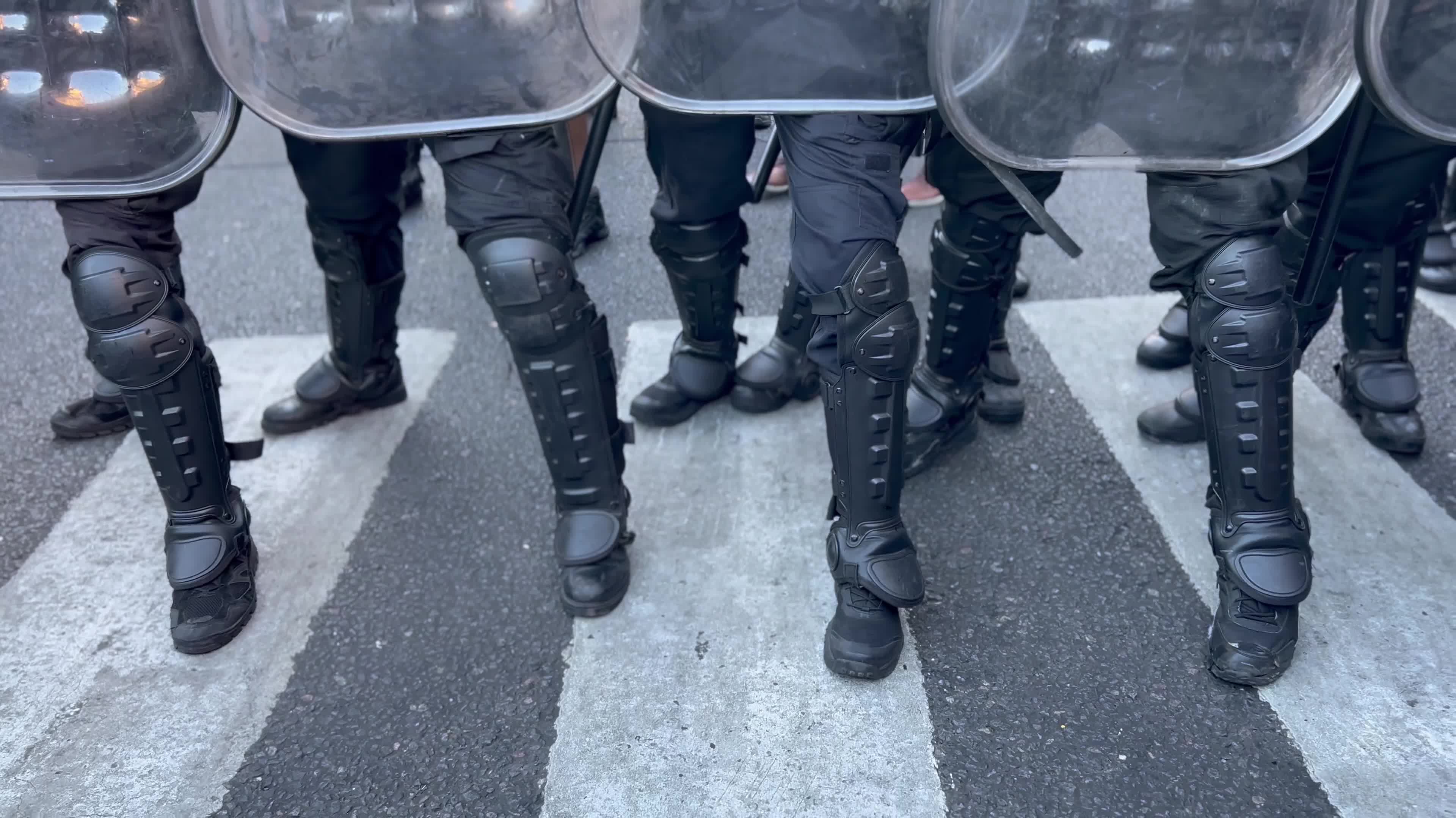 Protesters in front of Congress in Argentina