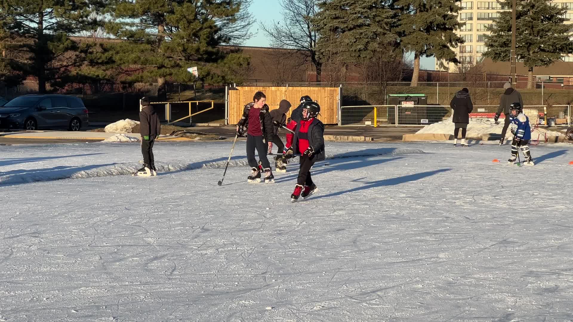 Daily life during winter in Toronto