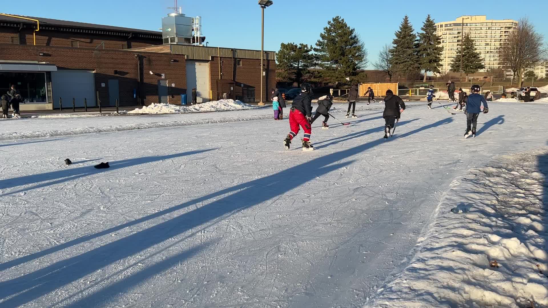 Daily life during winter in Toronto