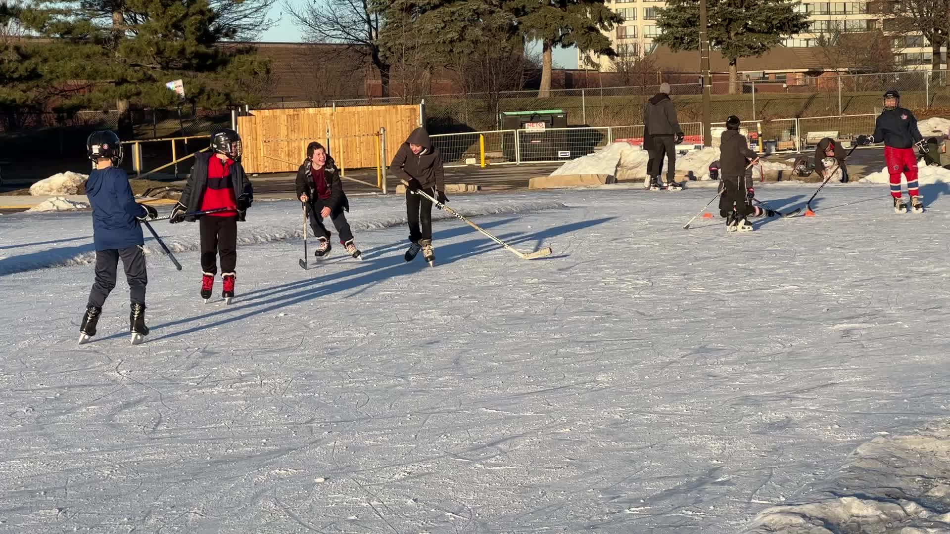 Daily life during winter in Toronto
