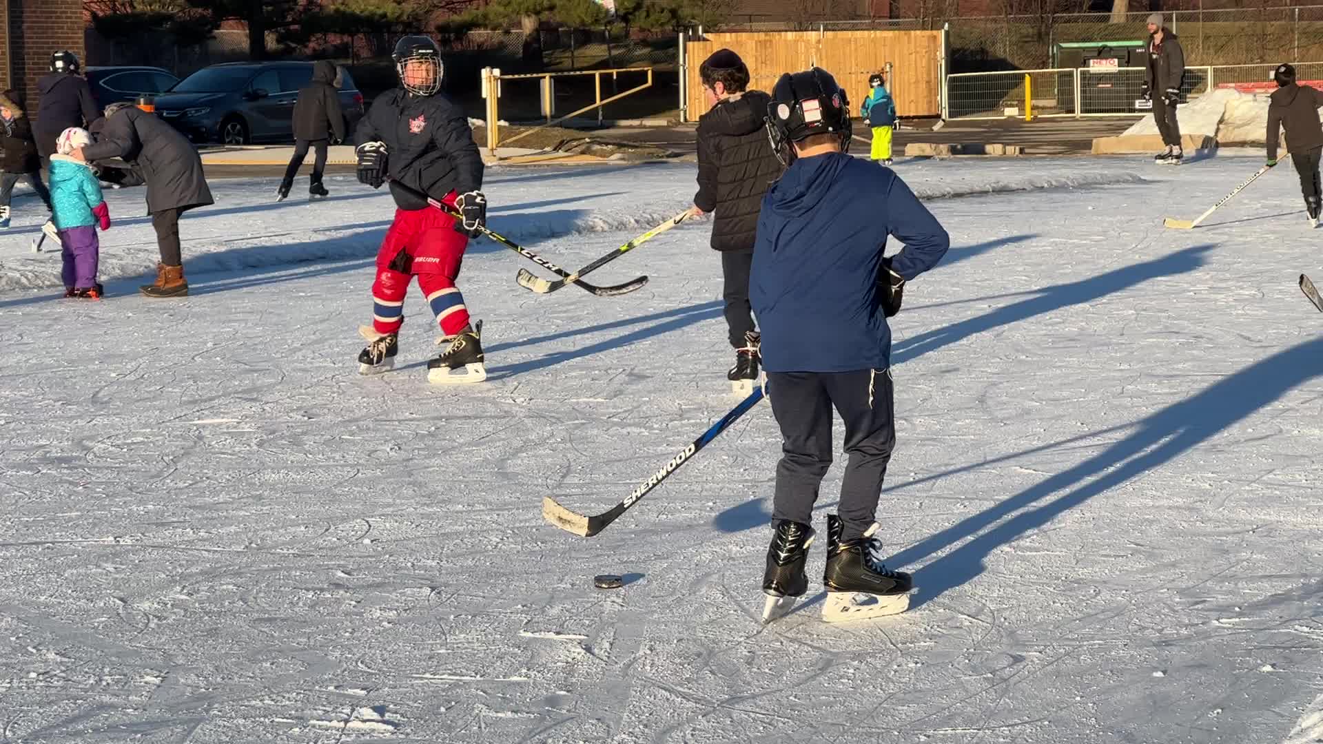 Daily life during winter in Toronto