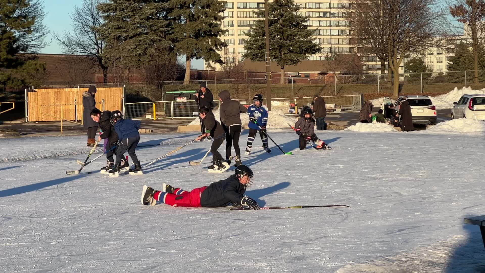 Daily life during winter in Toronto