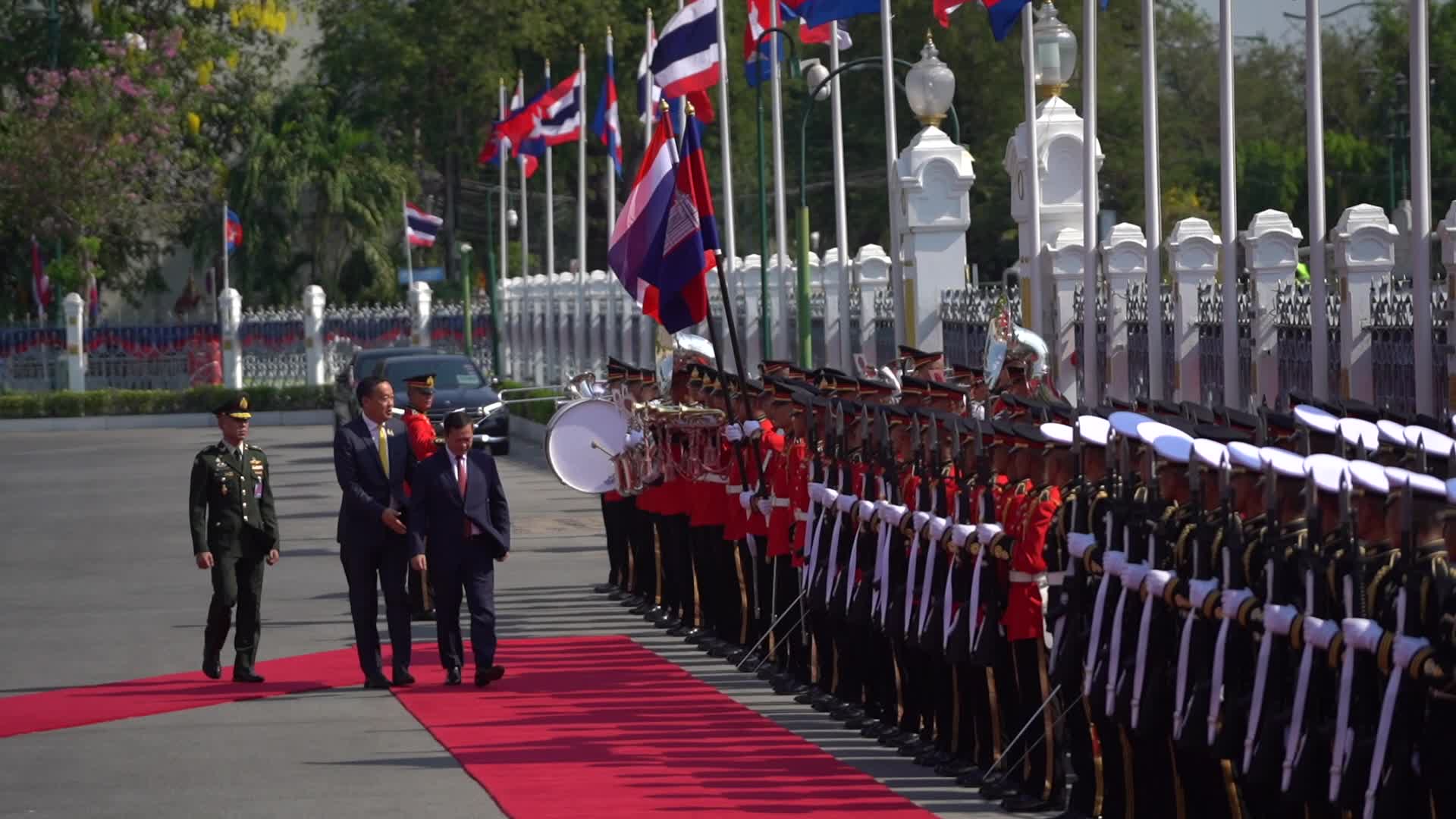 Cambodia's Prime Minister Hun Manet Makes an official Visit to Thailand.