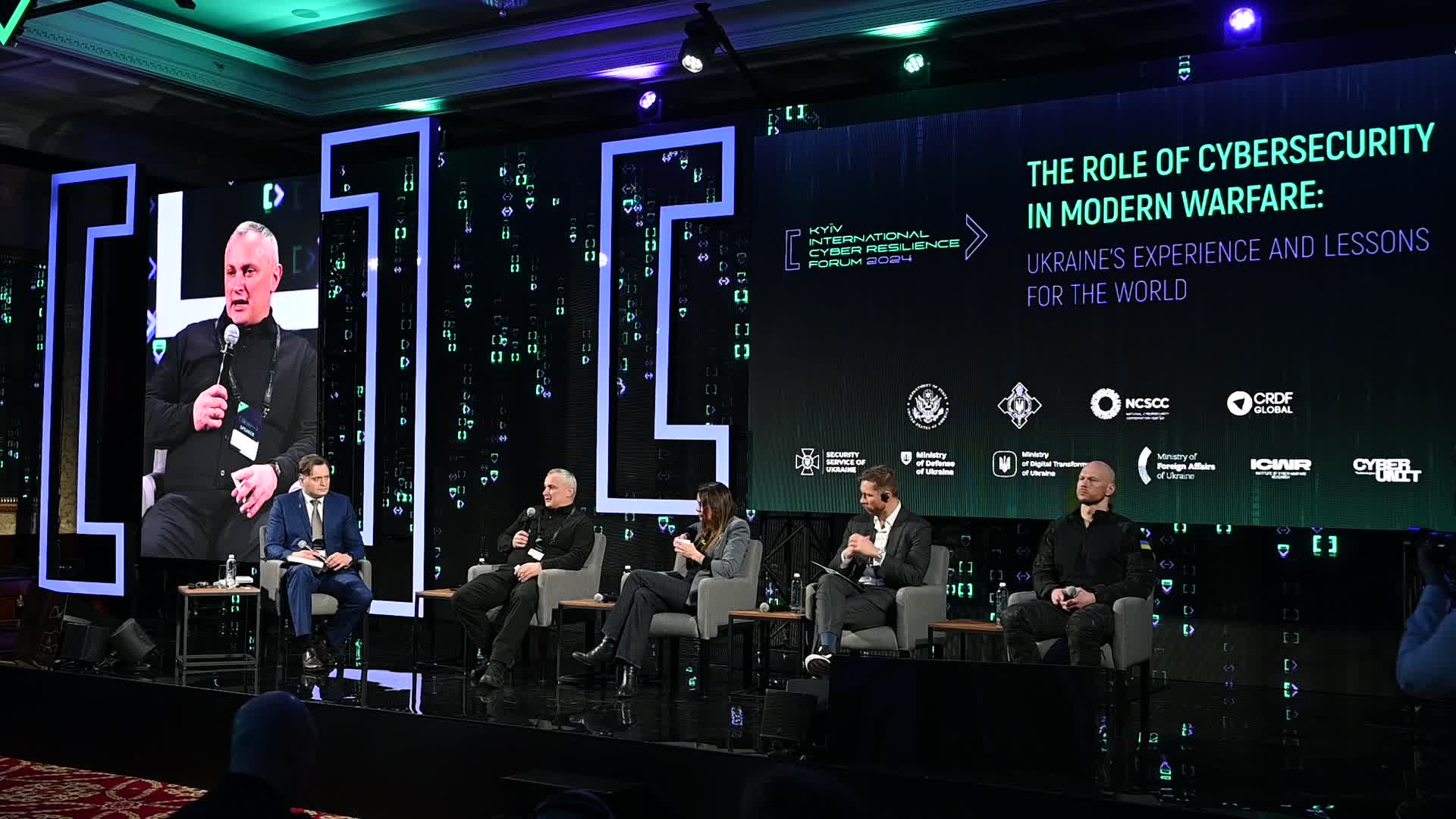 The International Cybersecurity Forum 2024 in Kyiv, amid Russia's invasion of Ukraine