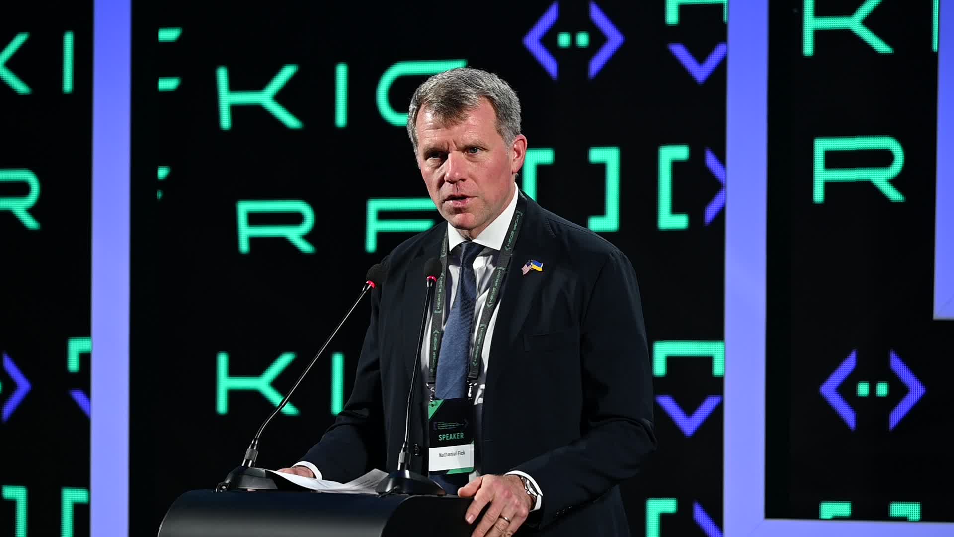 The International Cybersecurity Forum 2024 in Kyiv, amid Russia's invasion of Ukraine