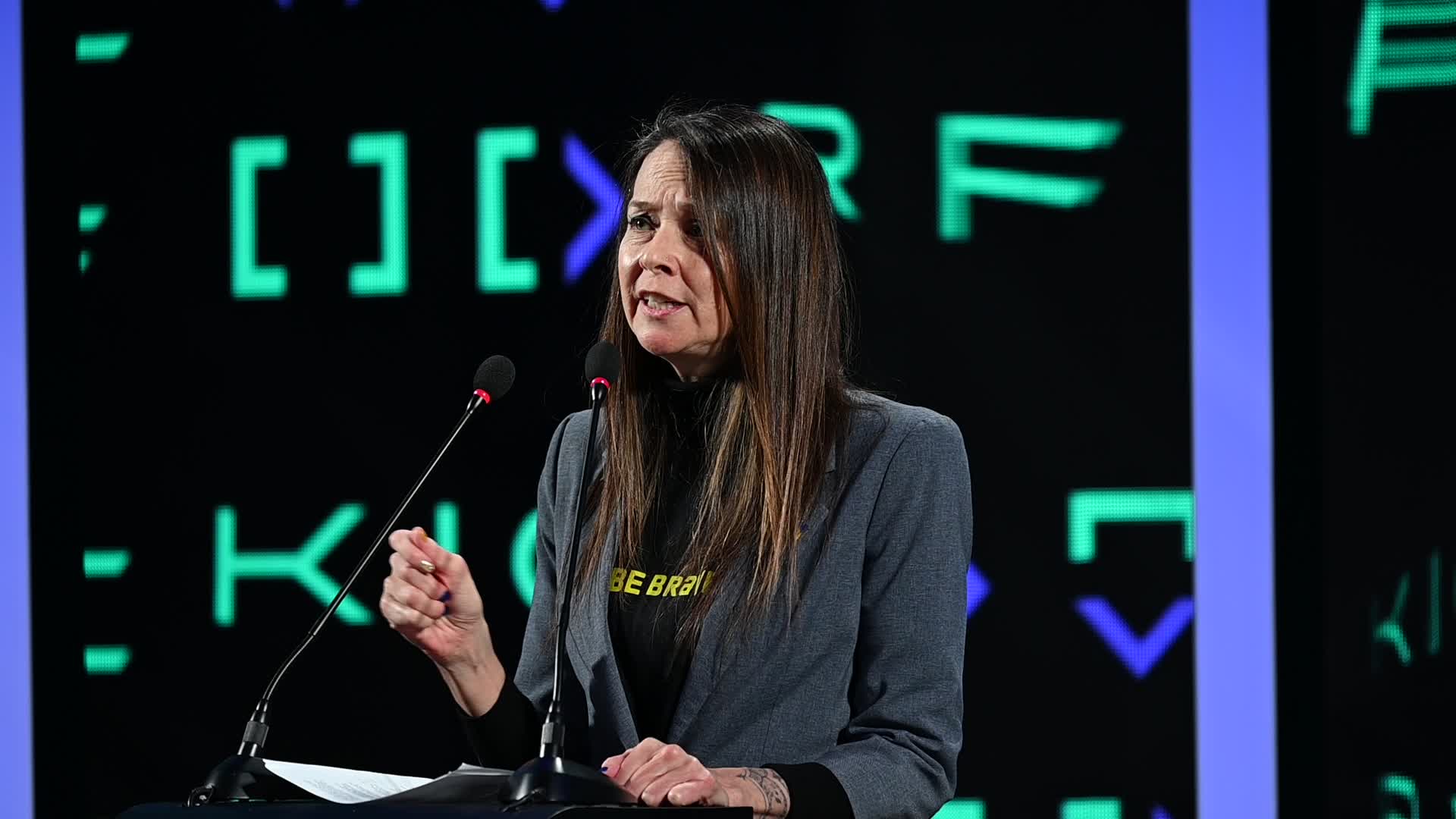 The International Cybersecurity Forum 2024 in Kyiv, amid Russia's invasion of Ukraine