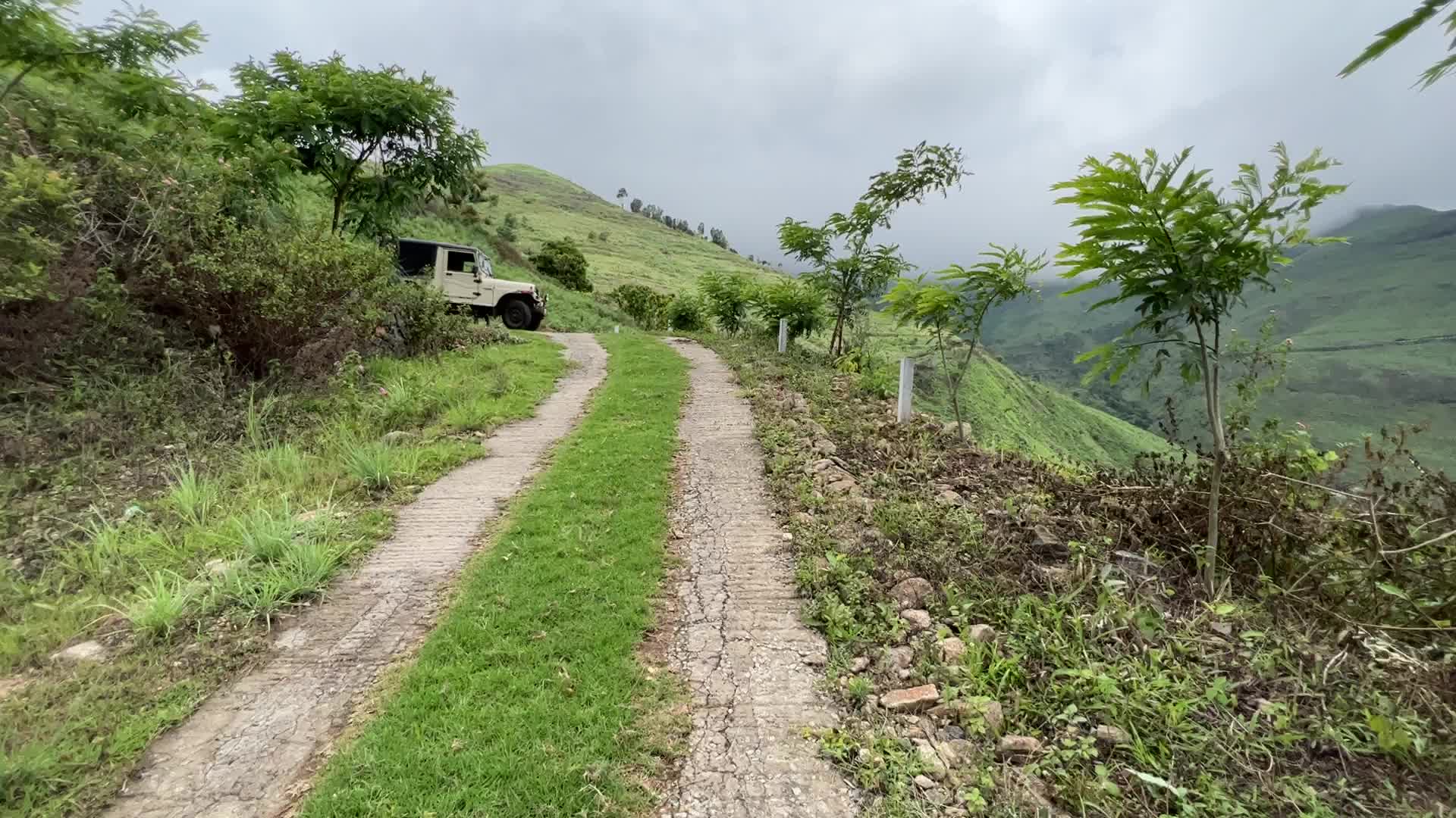 Mountainous landscape in Dindigul