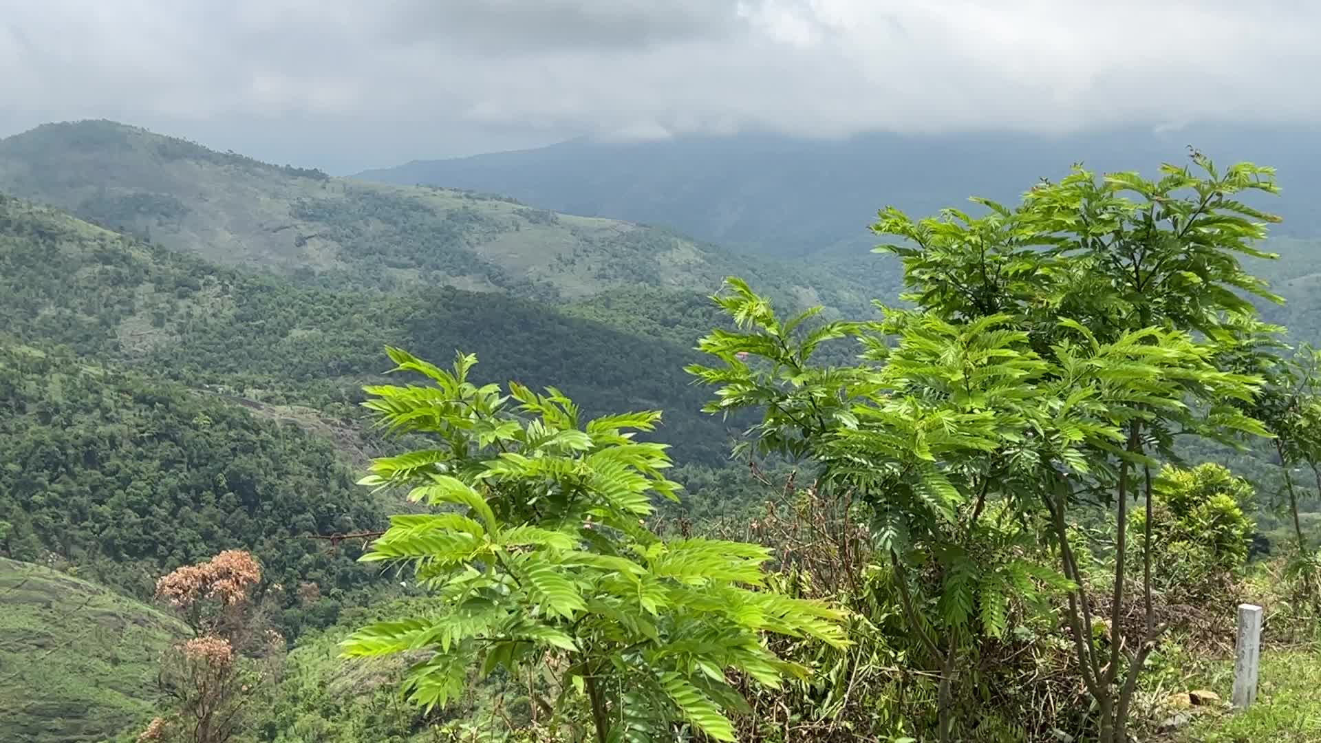 Mountainous landscape in Dindigul