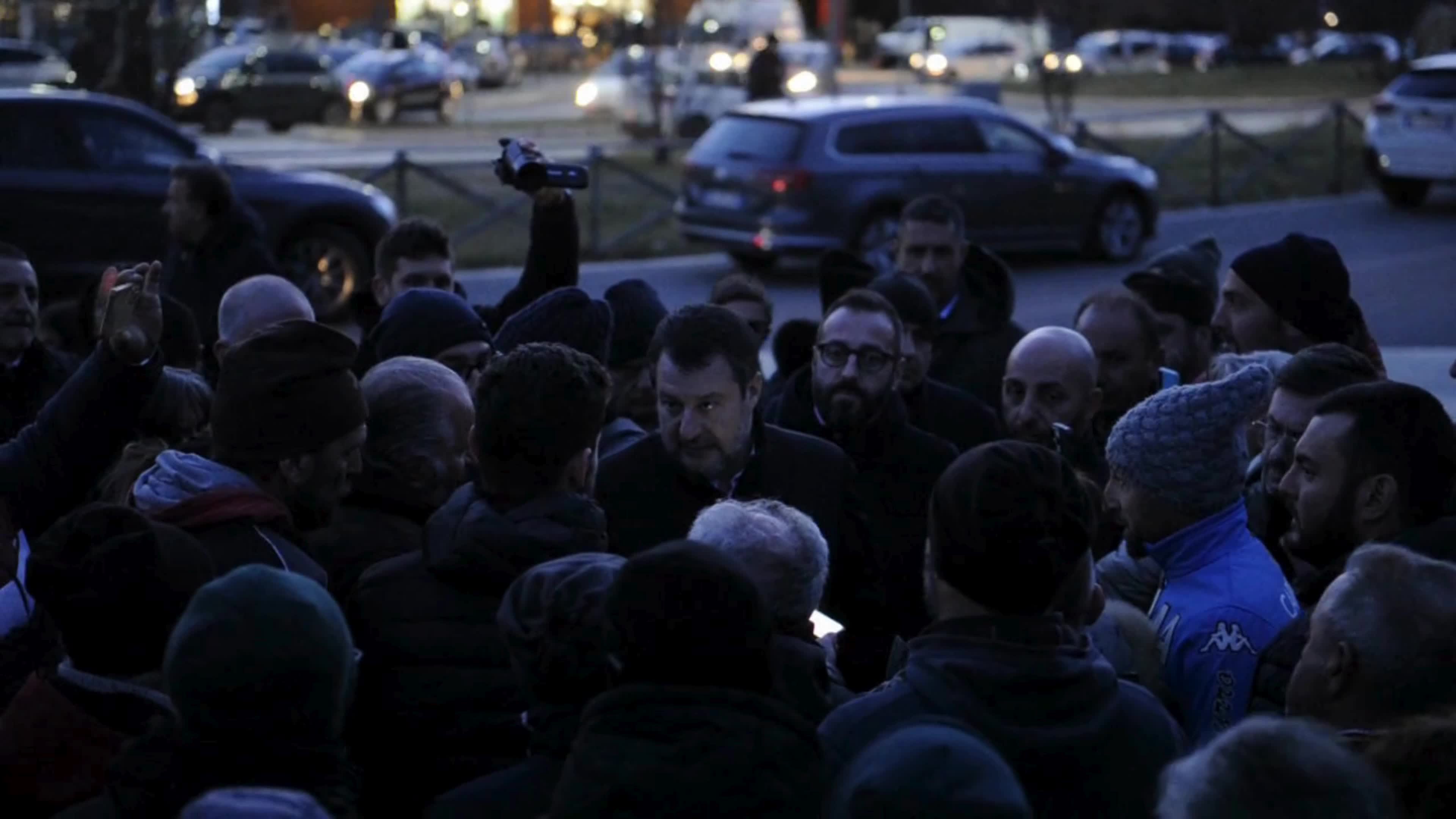 Matteo Salvini Meets Farmers In L'Aquila, Italy