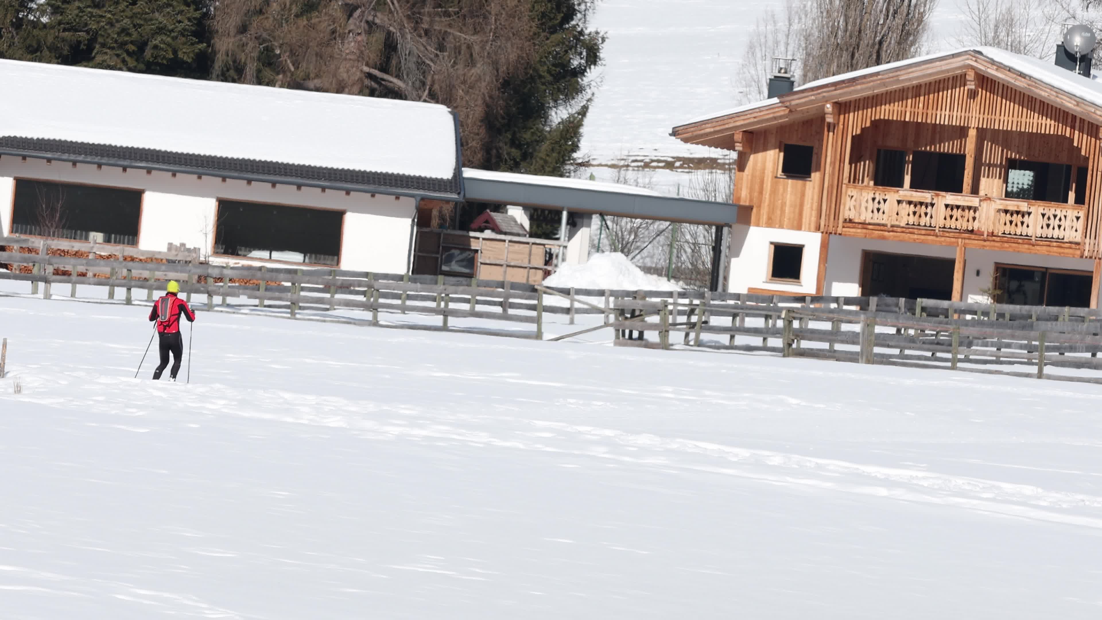 Cross-country Skiing In The Dolomites