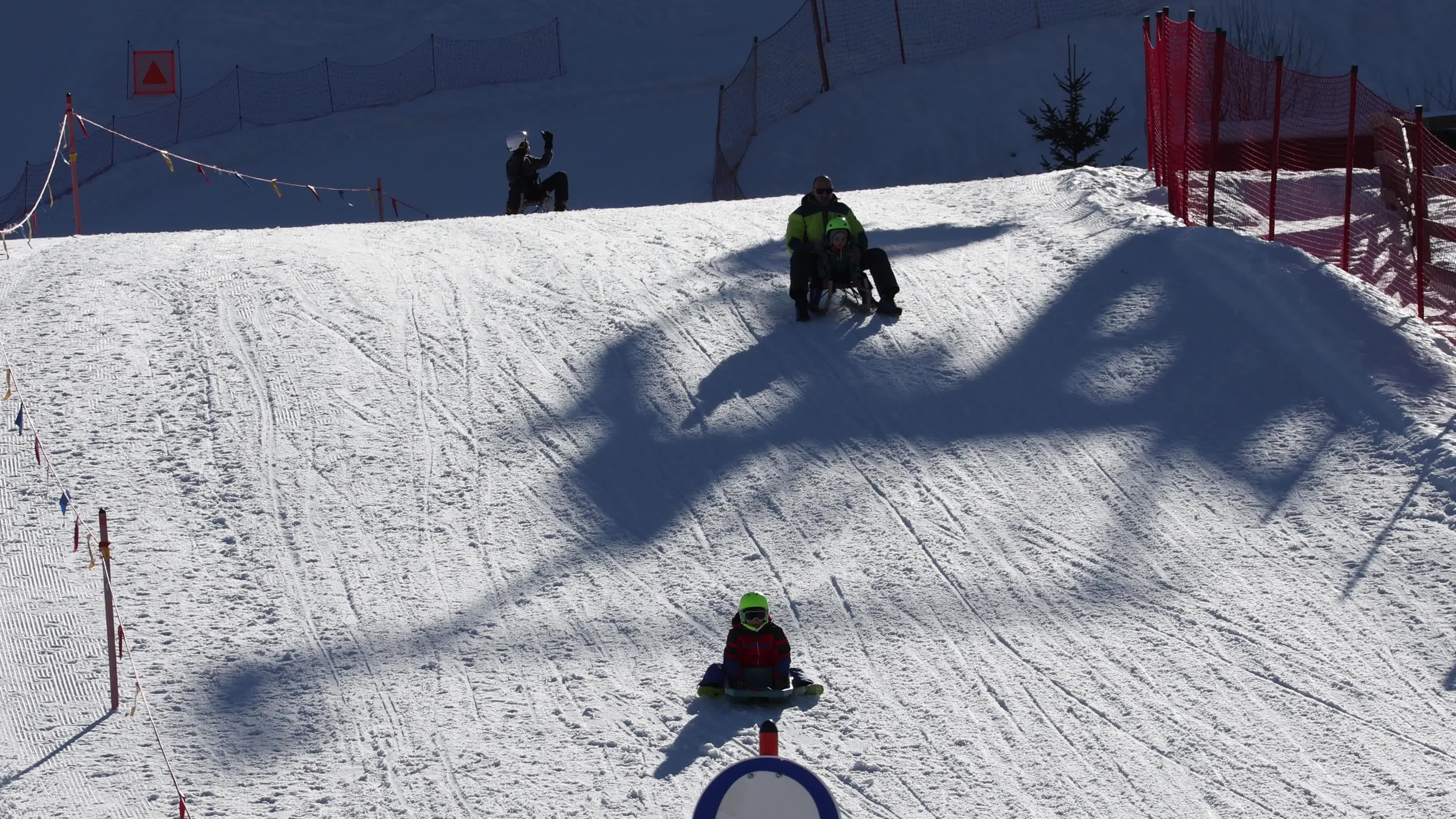 People Skiing In Monte Baranci, San Candido