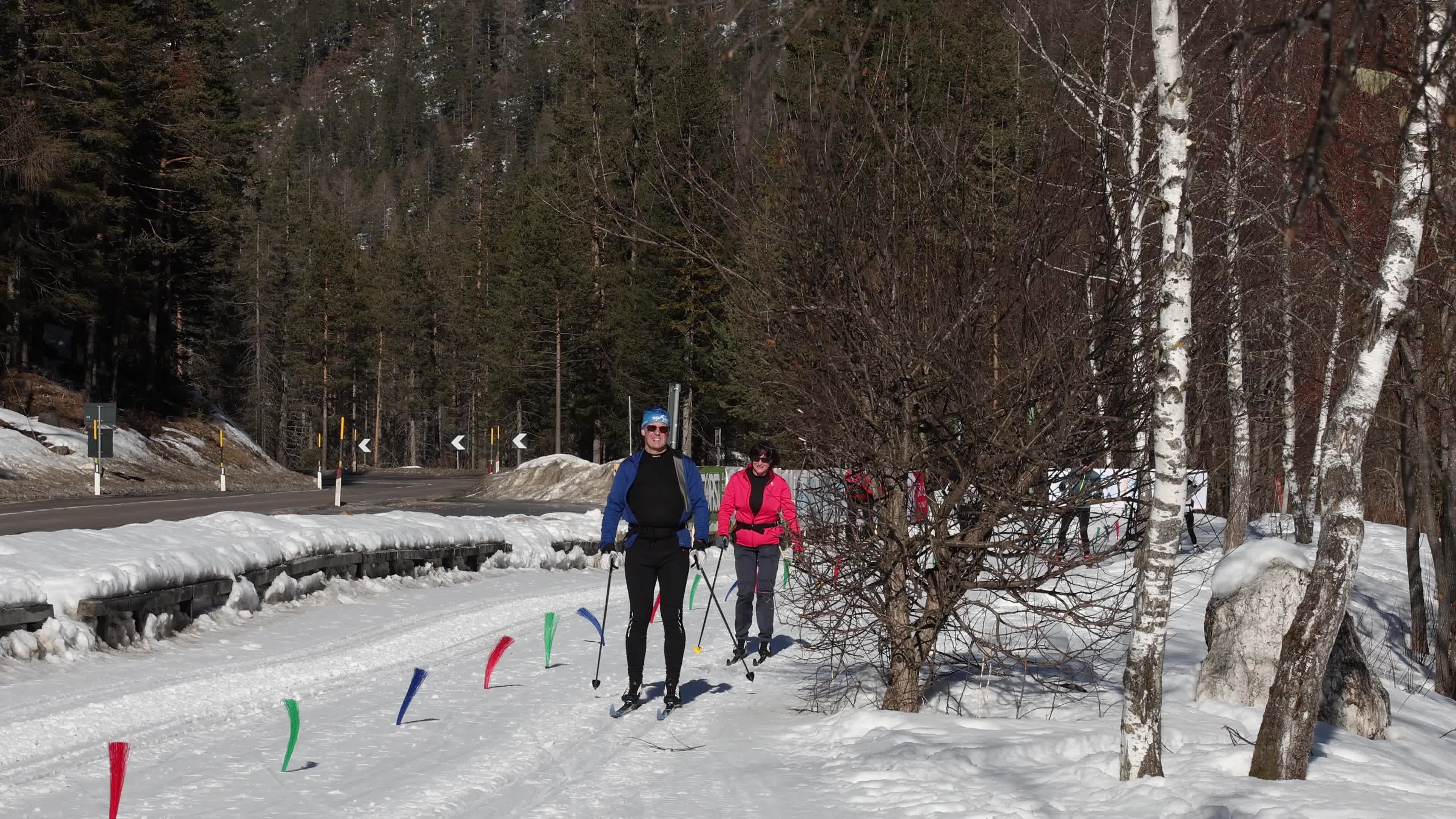 Cross-country Skiing In The Dolomites