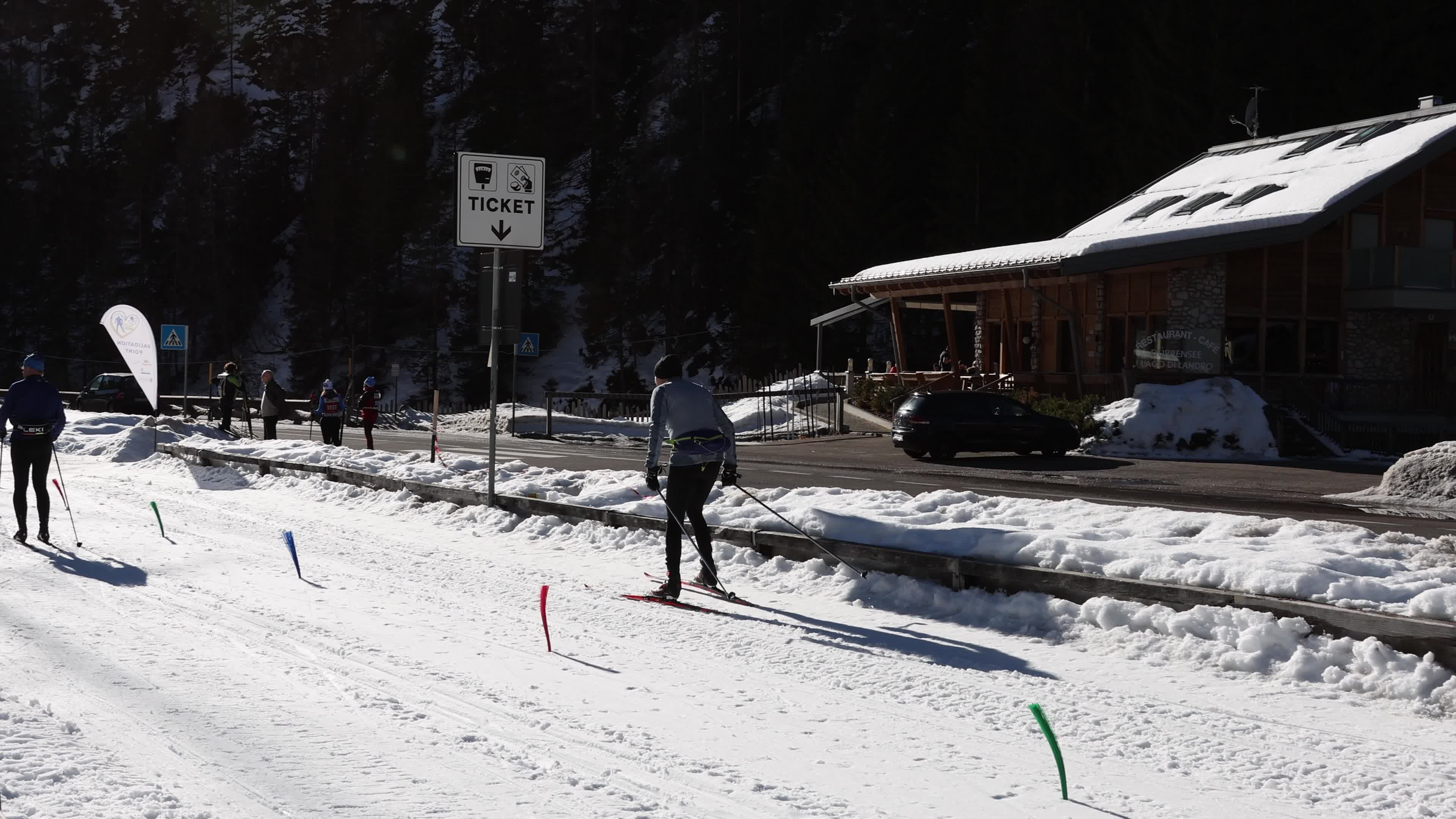 Cross-country Skiing In The Dolomites