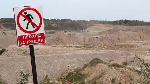 Open Pit Amber Mine In Yantarny, Russia