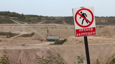 Open Pit Amber Mine In Yantarny, Russia