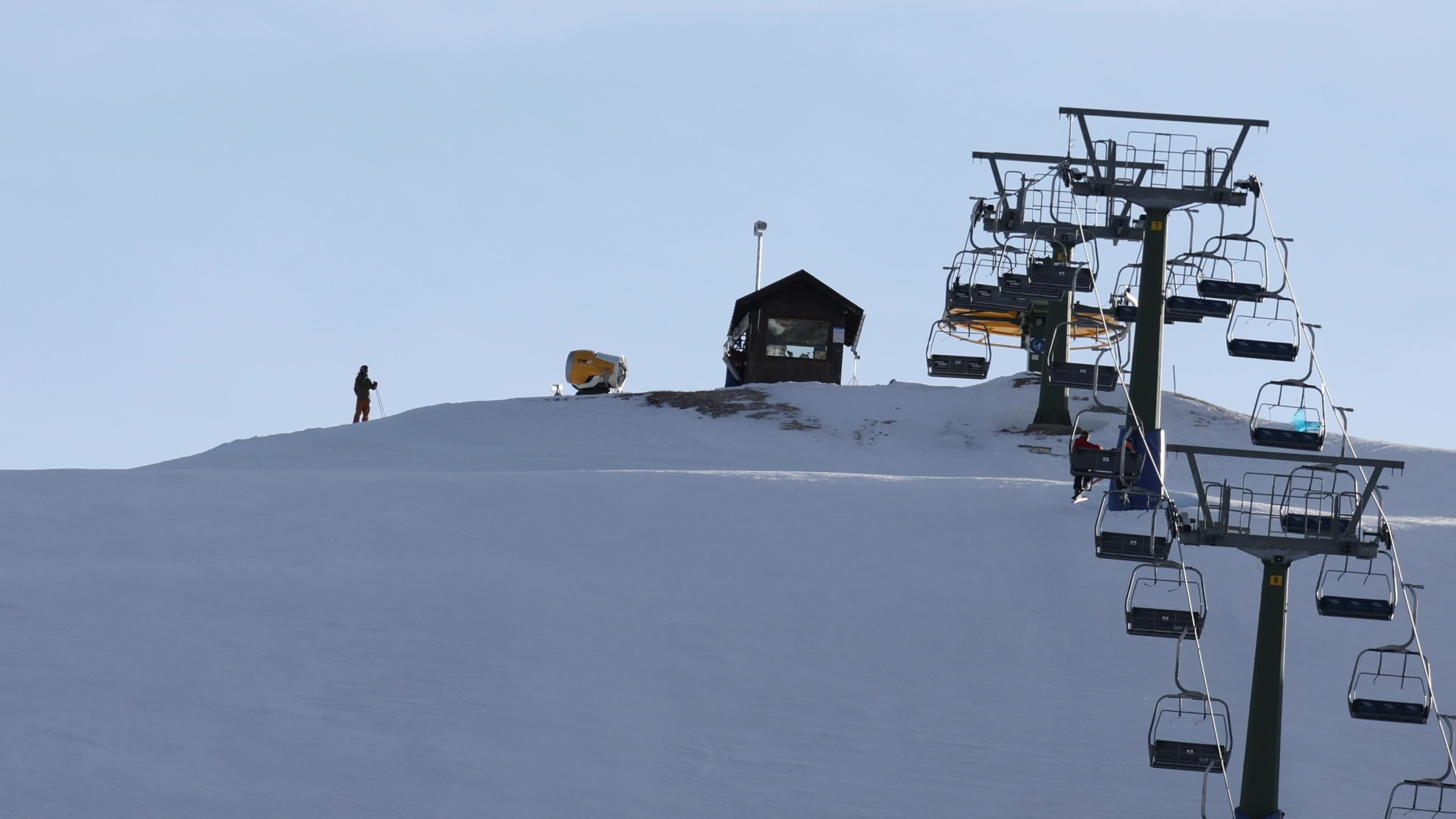 People Skiing In Cortina d'Ampezzo, Italy