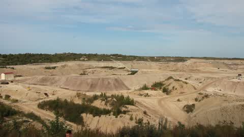 Open Pit Amber Mine In Yantarny, Russia